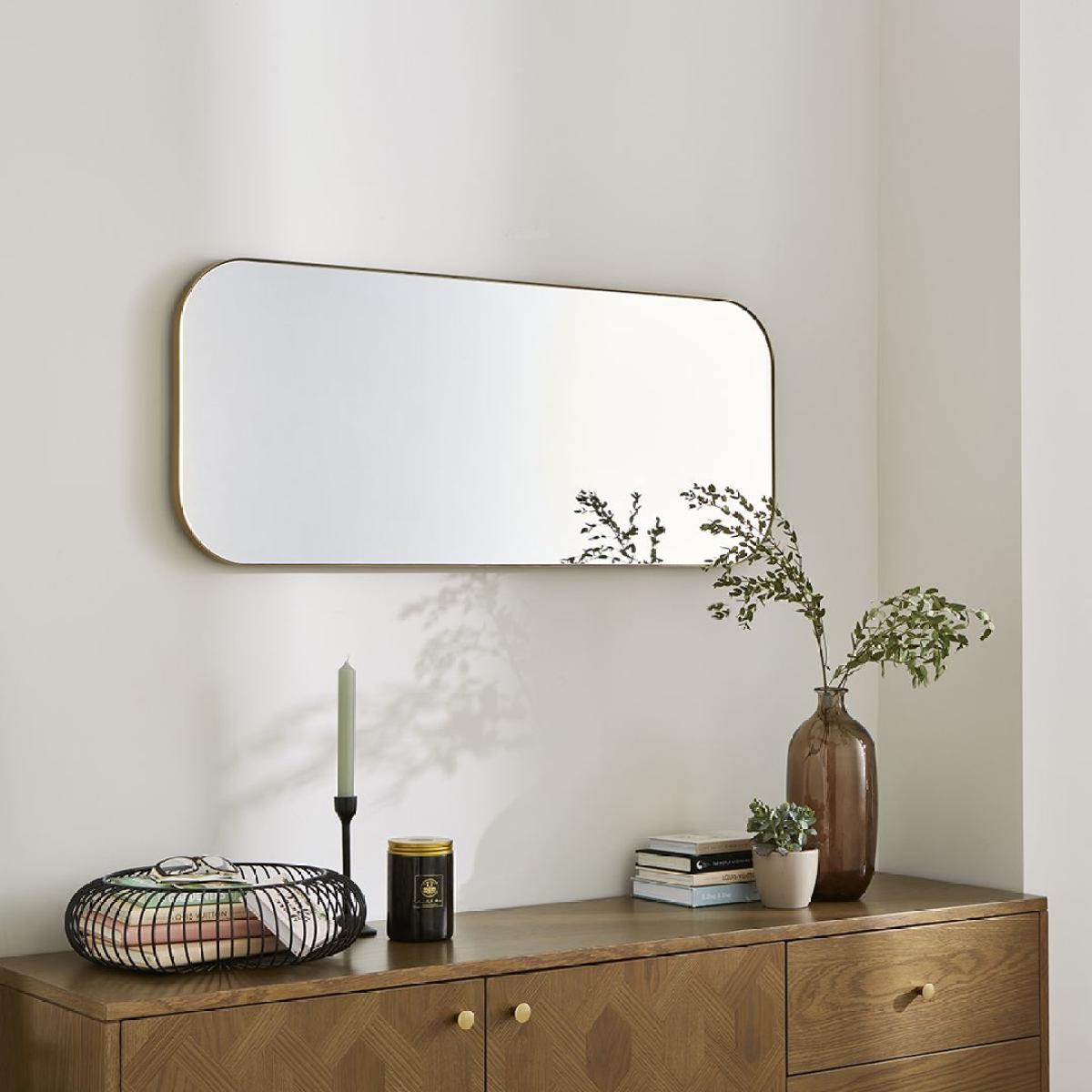 Ruden Champagne Rectangular Mirror – image 1