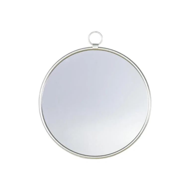 Monson Silver Round Mirror 61x70cm – image 1