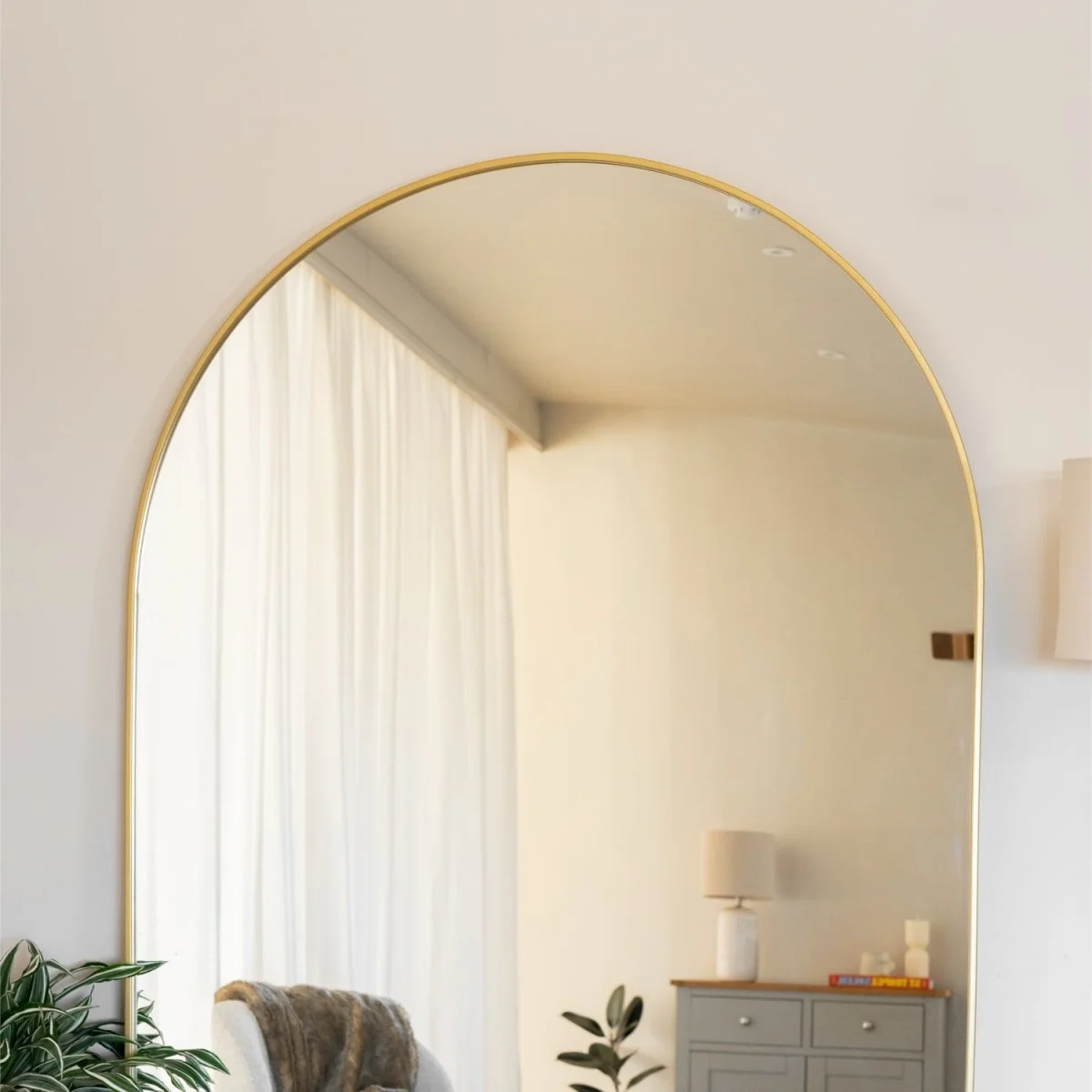 Akiko - Full Length Gold Metal Arched Mirror - 200cm x 120cm – image 8