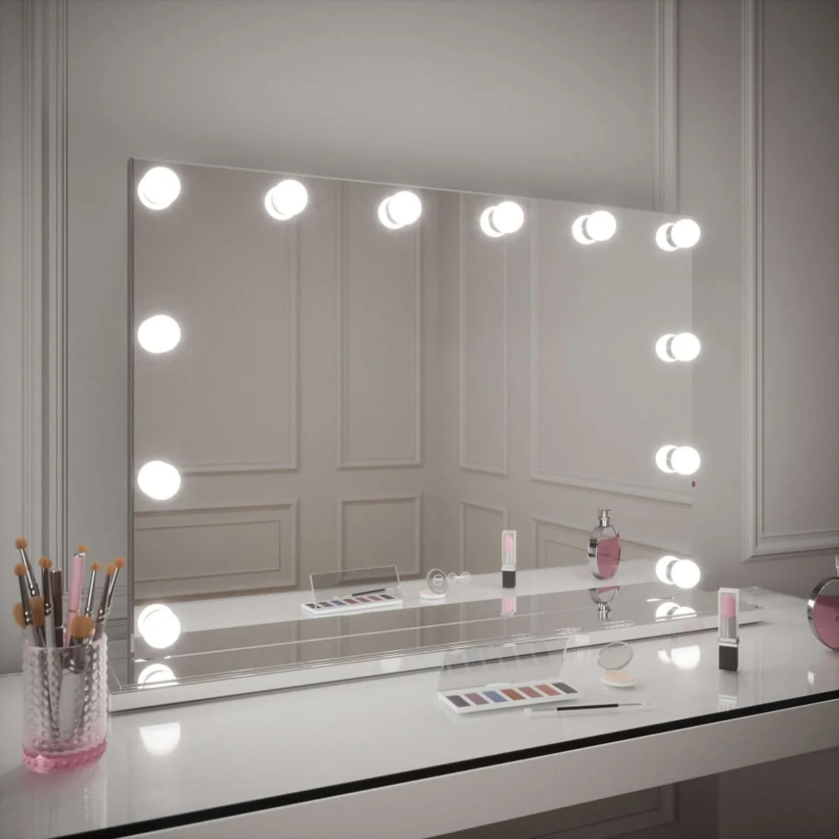 Scarlett Large Hollywood Mirror 100x70cm – image 2