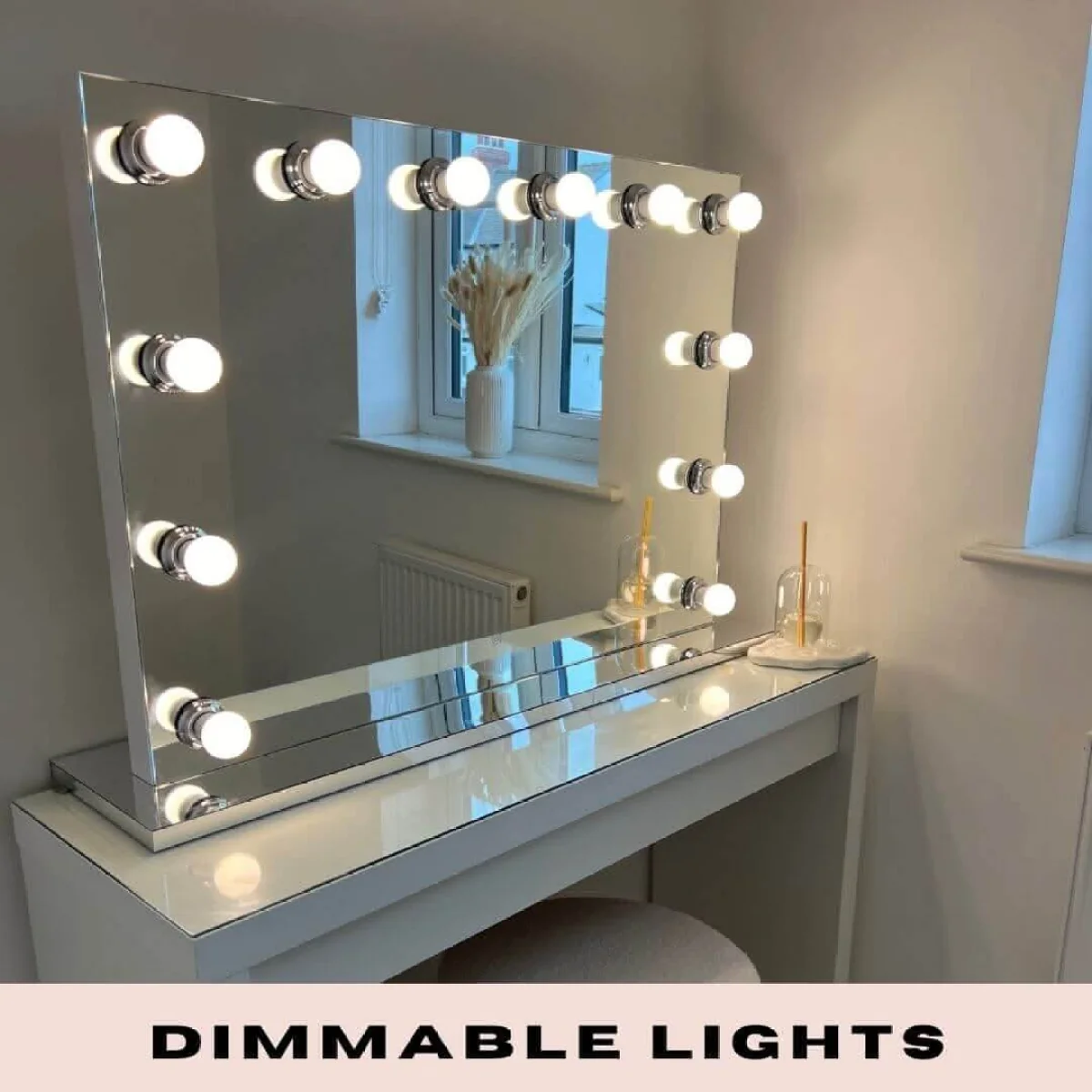 Scarlett Large Hollywood Mirror 100x70cm – image 14