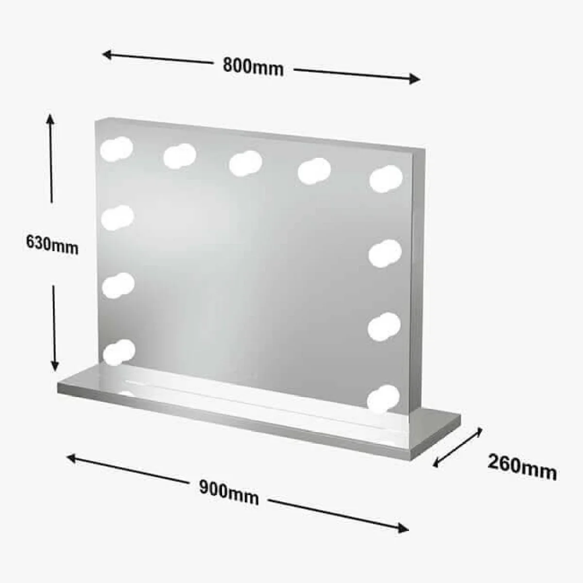 Hepburn Hollywood Mirror 80x60cm β image 14