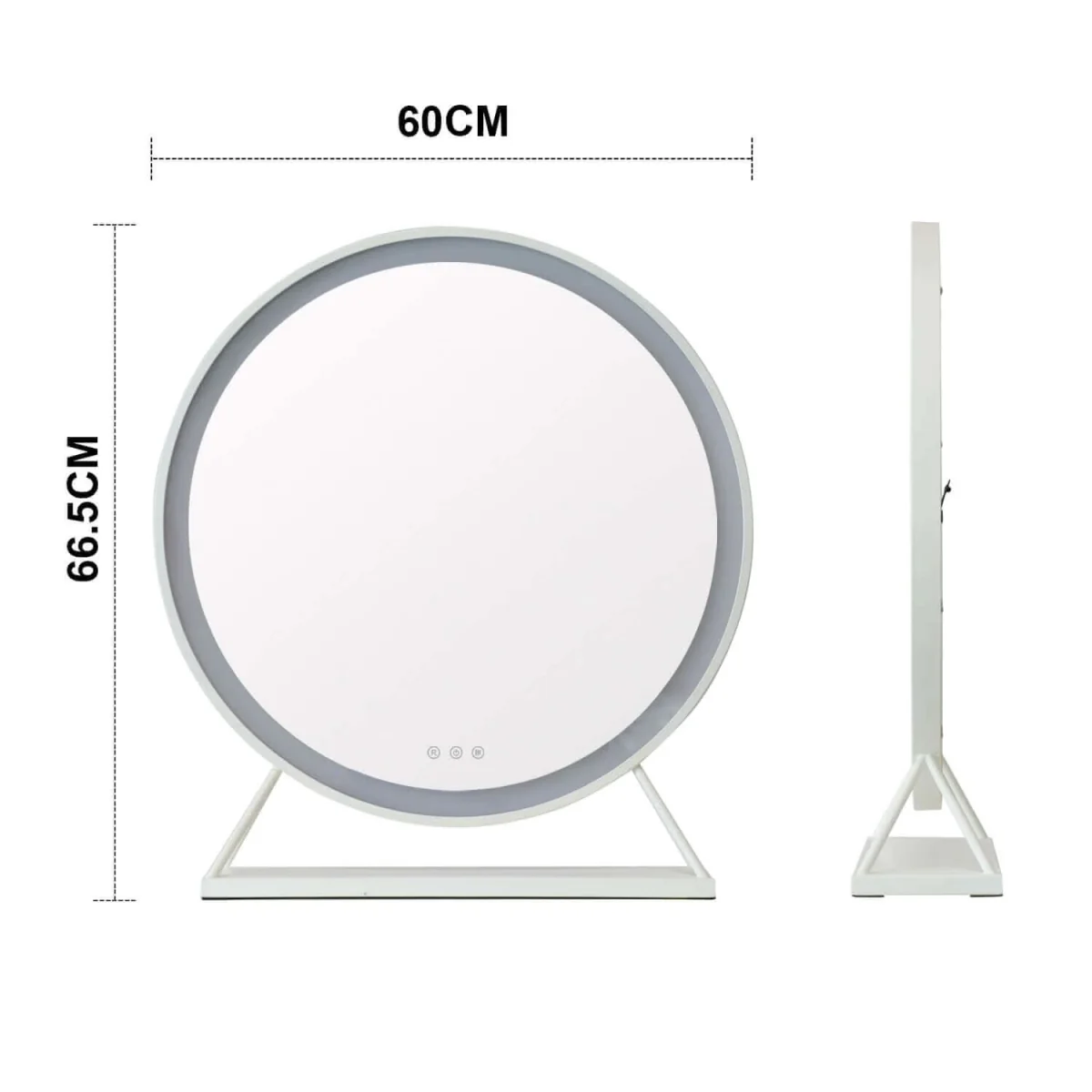 Marilyn Round Hollywood Mirror White 60x67cm – image 14