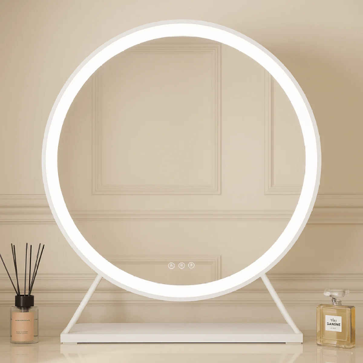 Marilyn Round Hollywood Mirror White 60x67cm – image 5