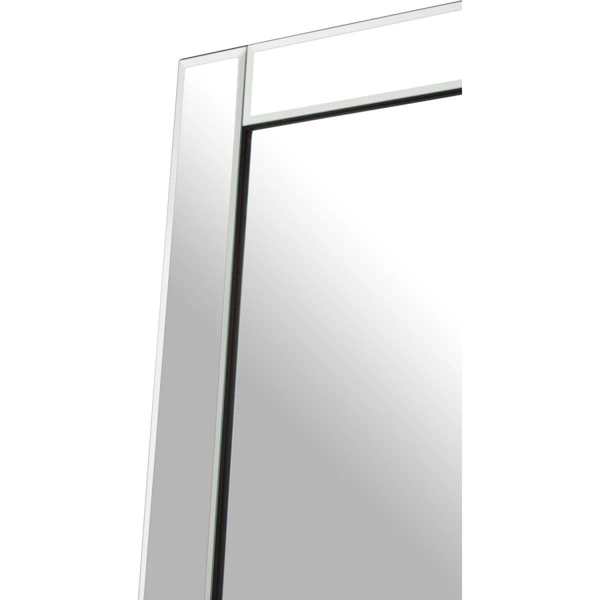 Avelene Floor Standing Mirror With Bevelled Edge - Silver – image 2