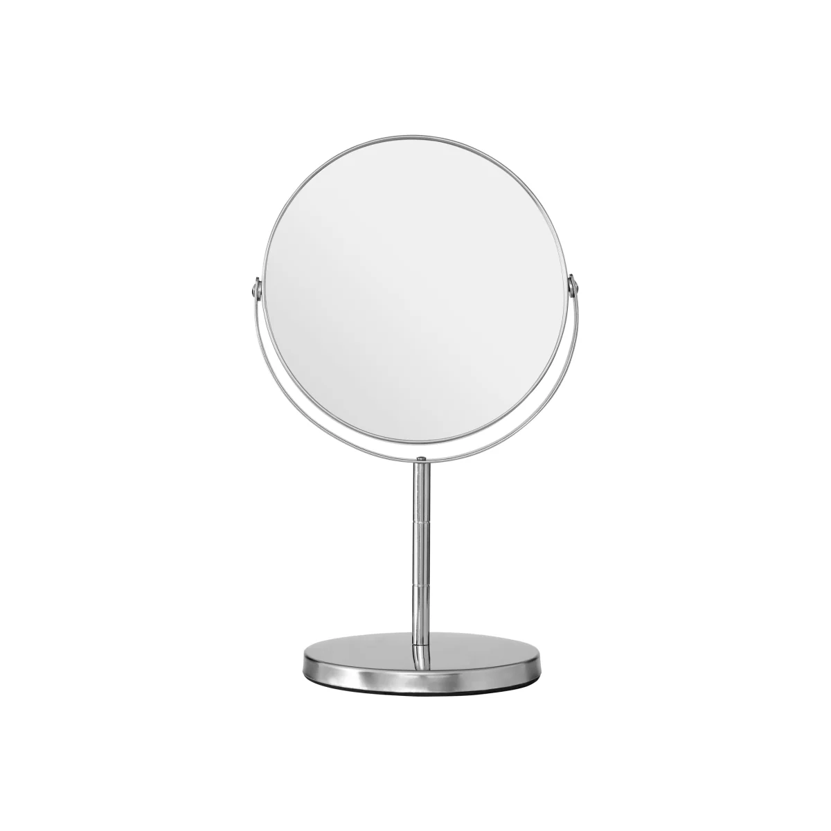 Marisha Silver Effect Metal Swivel Table Mirror