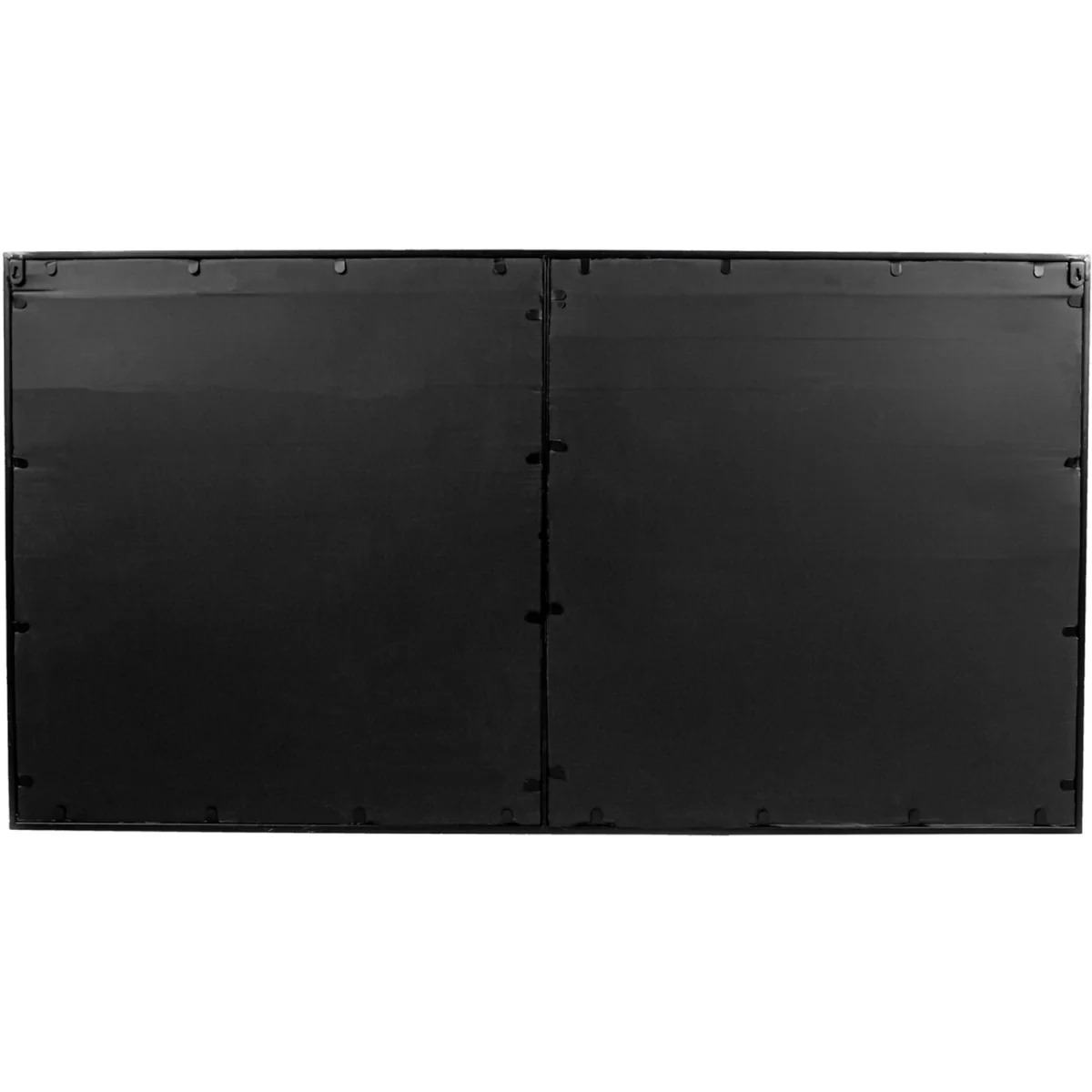 XL Industrial Wrought Iron Rectangular Mirror - Black – image 2