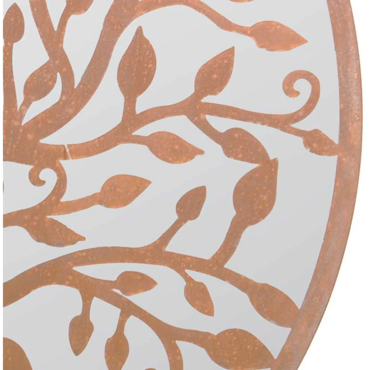 MirrorOutlet Bird Tree Design Round Garden Mirror 100 x 100 CM - Brown – image 3