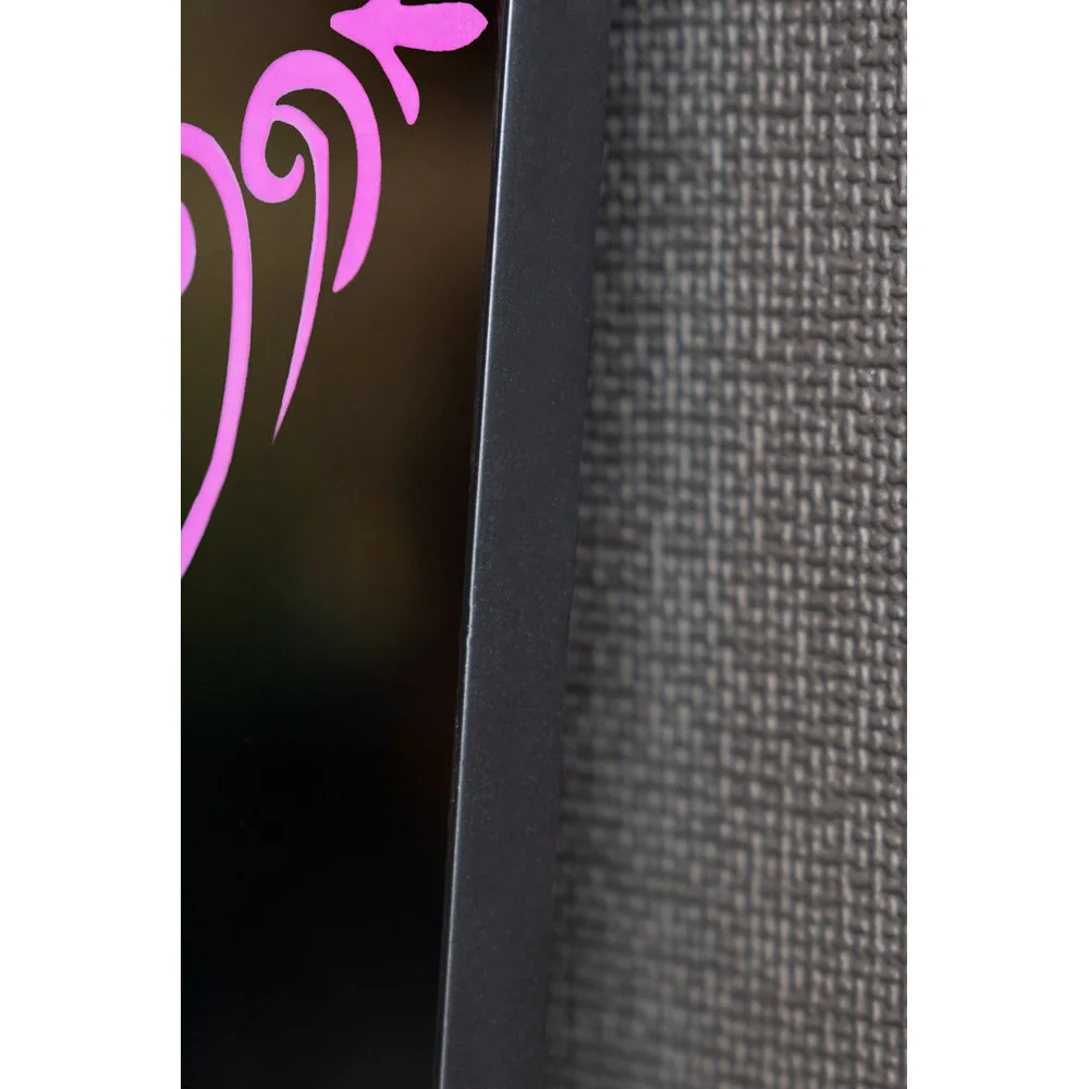 Pink Ornate Print Frame Mirror – image 3