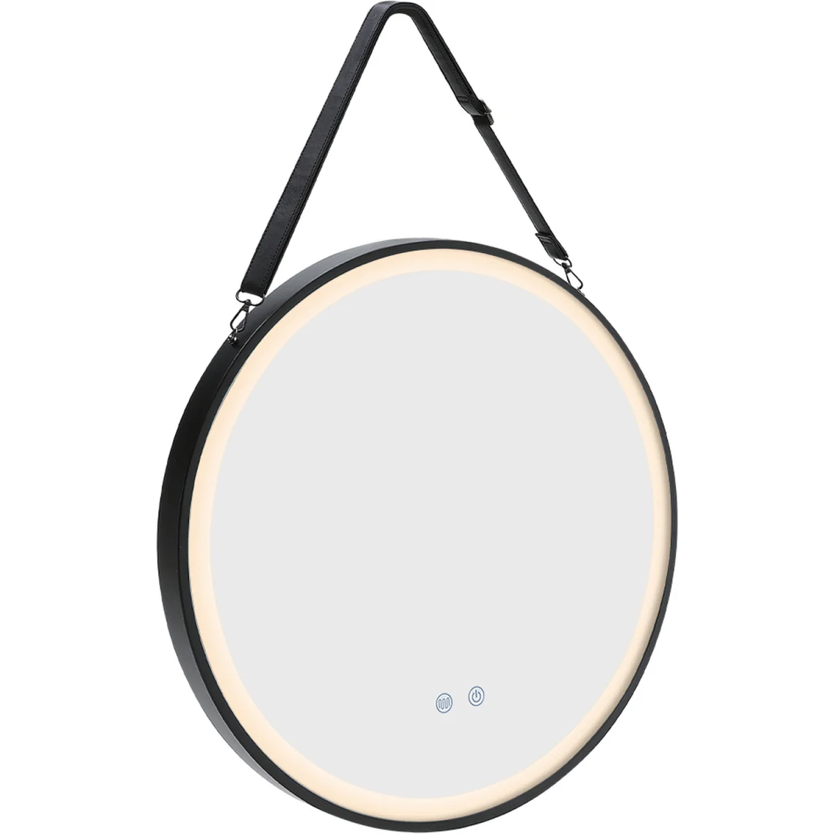 LED Hanging Mirror with Dimmable Light and Demister - Black – image 3