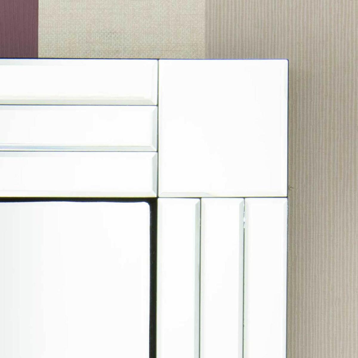 MirrorOutlet Rydal Triple Edge Square Cornered Mirror 91 x 61cm - All glass – image 2