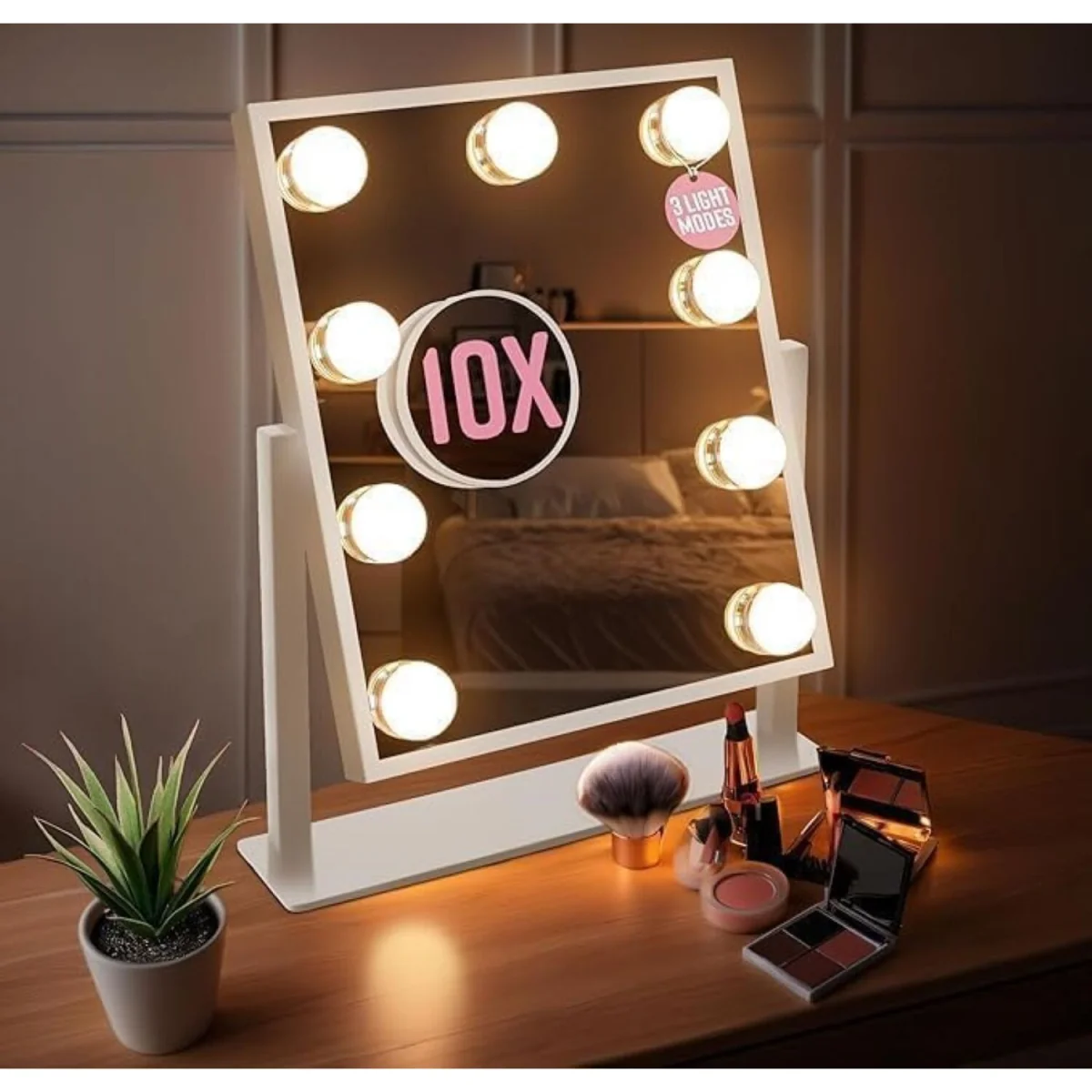 GloBrite Hollywood Vanity Mirror with Lights - White – image 2
