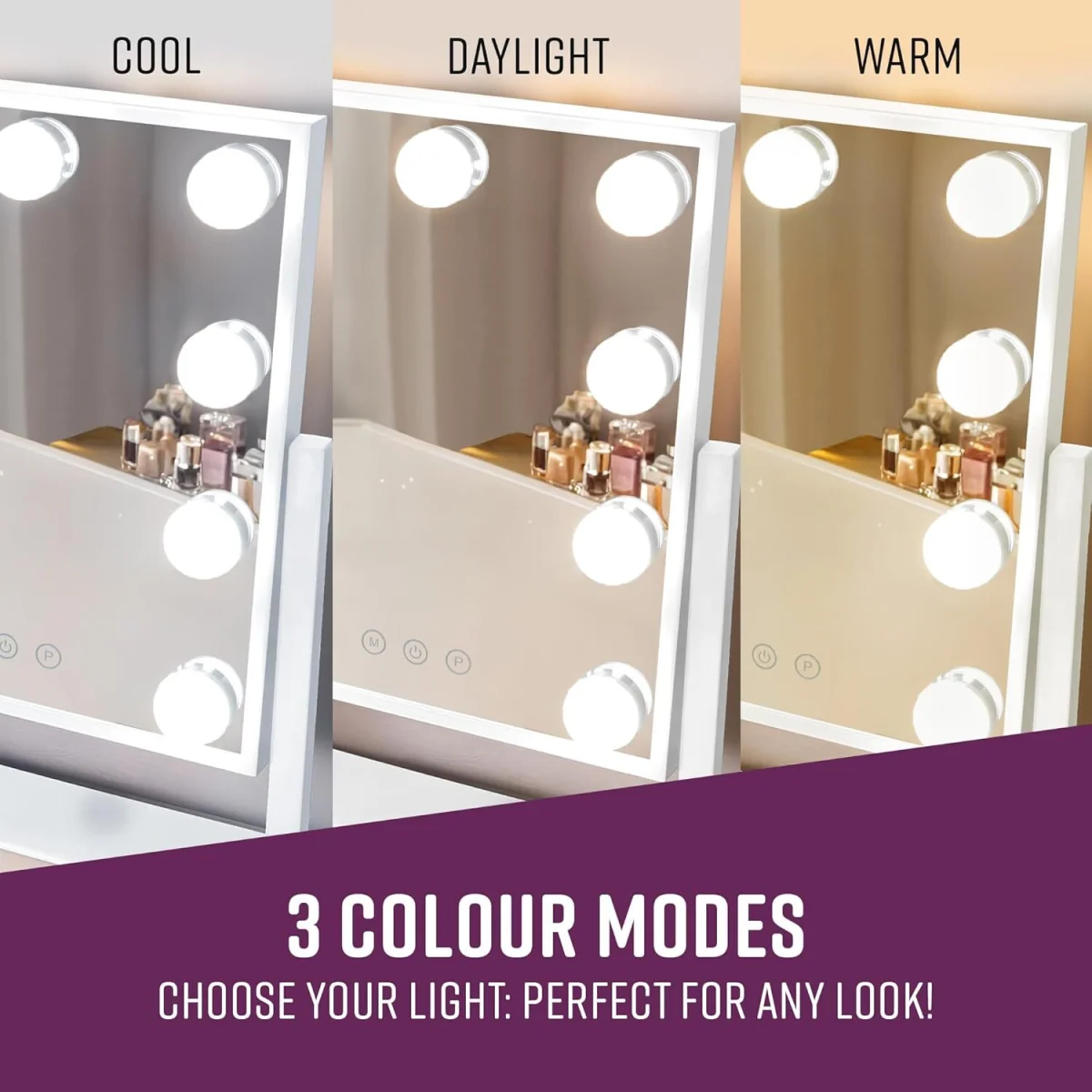 GloBrite Hollywood Vanity Mirror with Lights - White – image 6