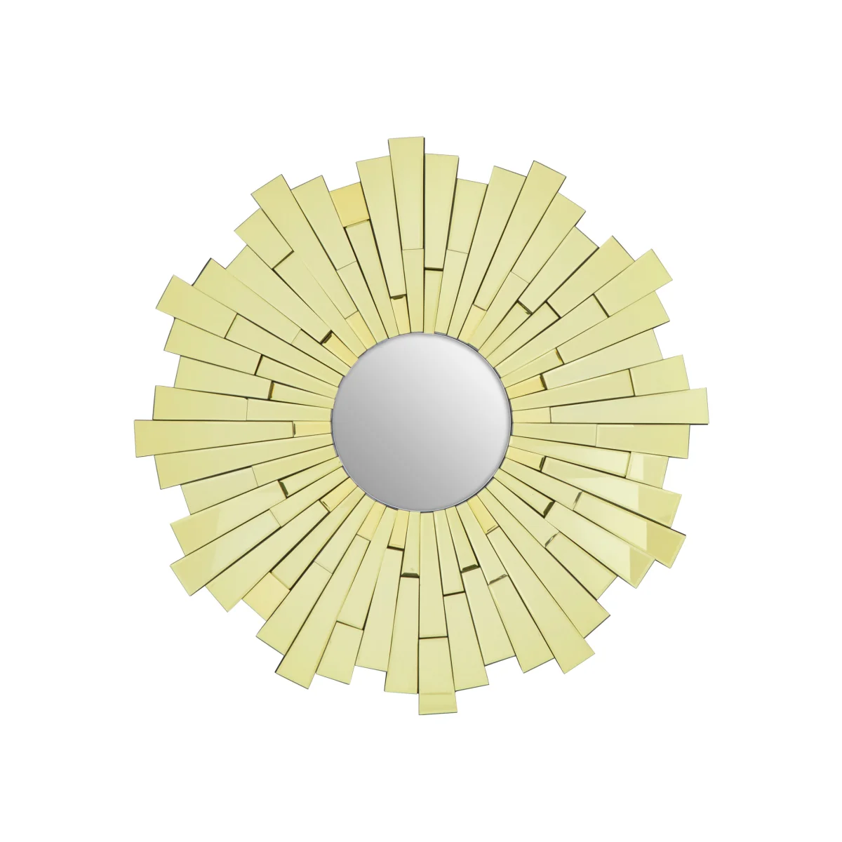 Orsina Glitzy Large Circular Wall Mirror - Gold – image 1