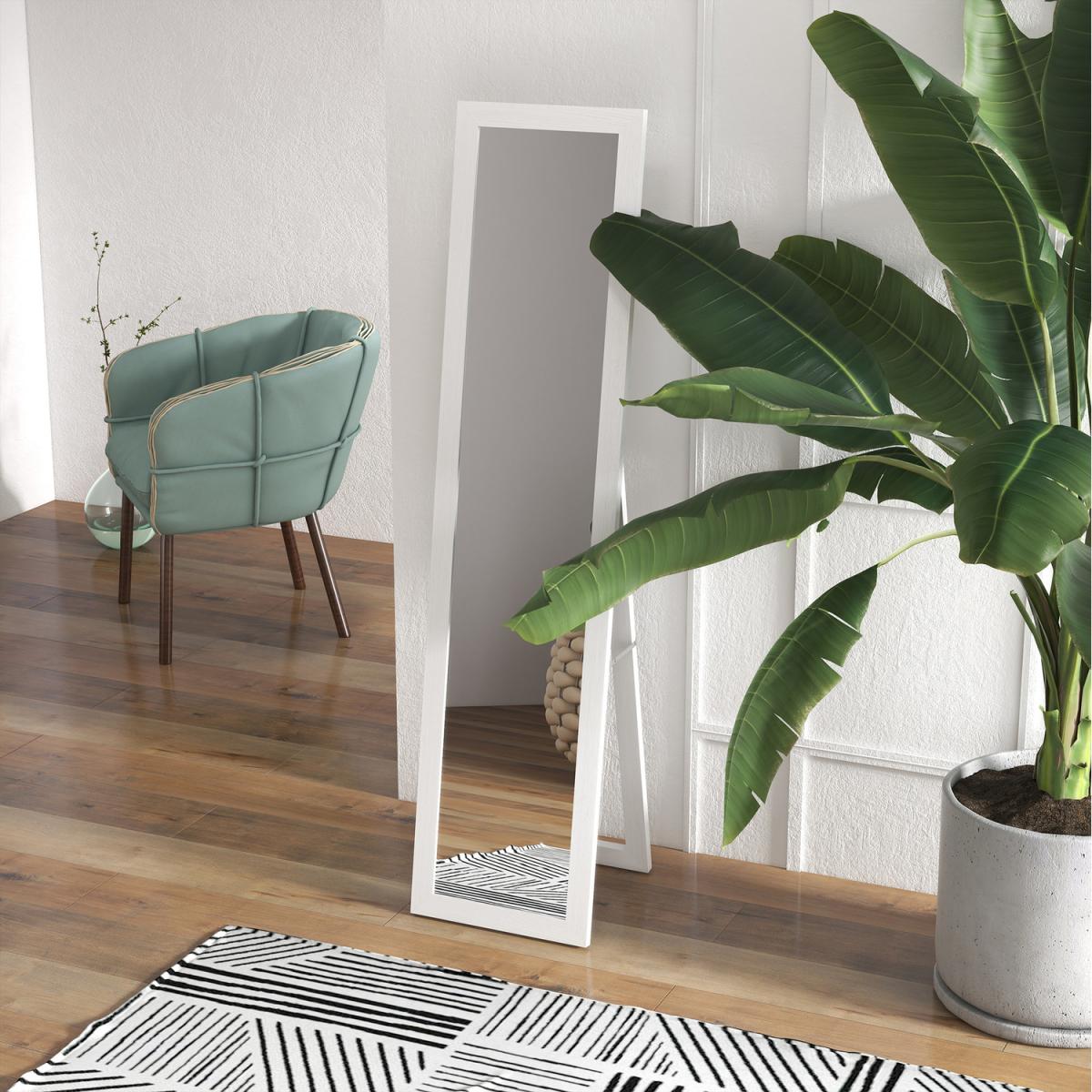 HOMCOM Full Length Mirror Hanging Freestanding - White