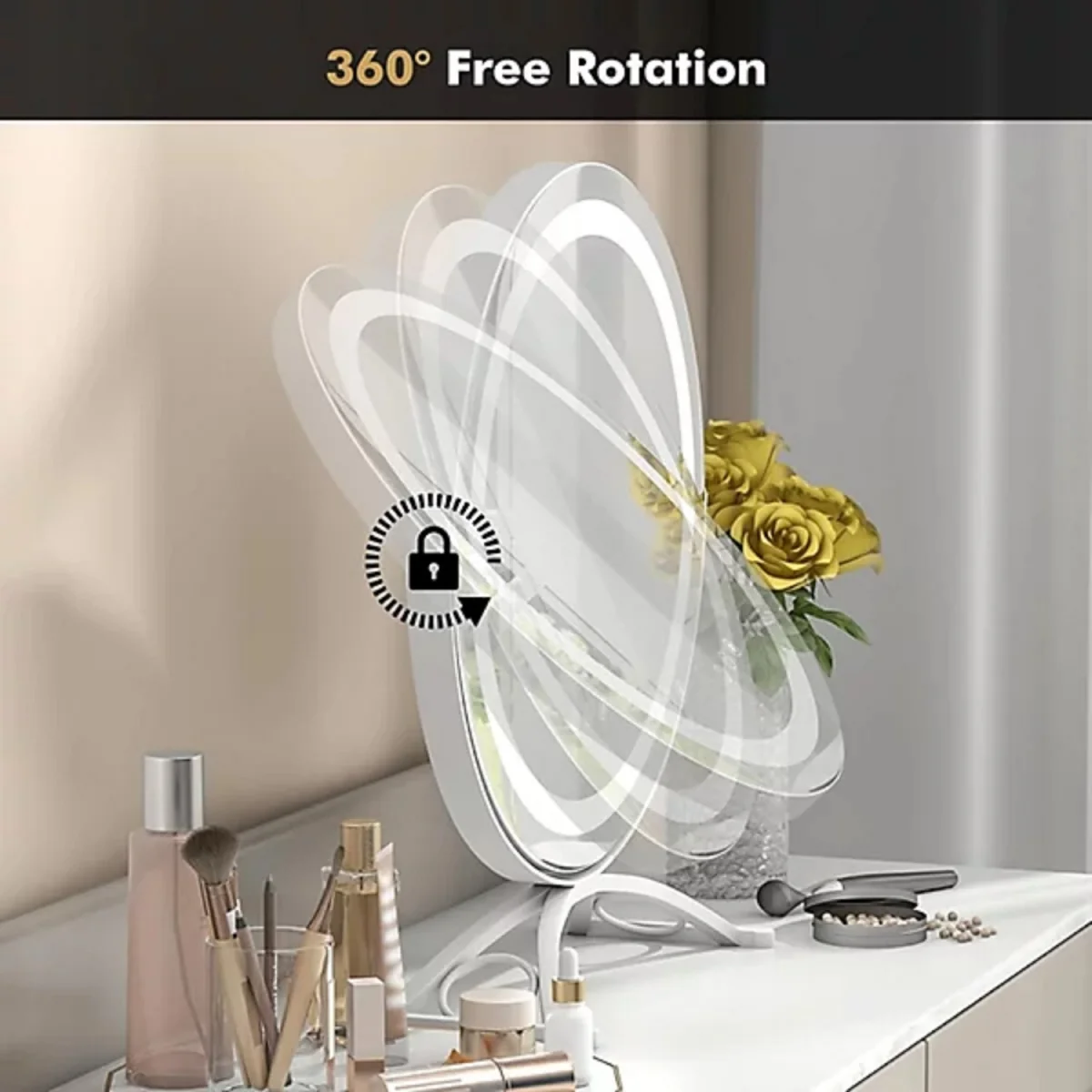 Unbrand LED Vanity Mirror G - white – image 5