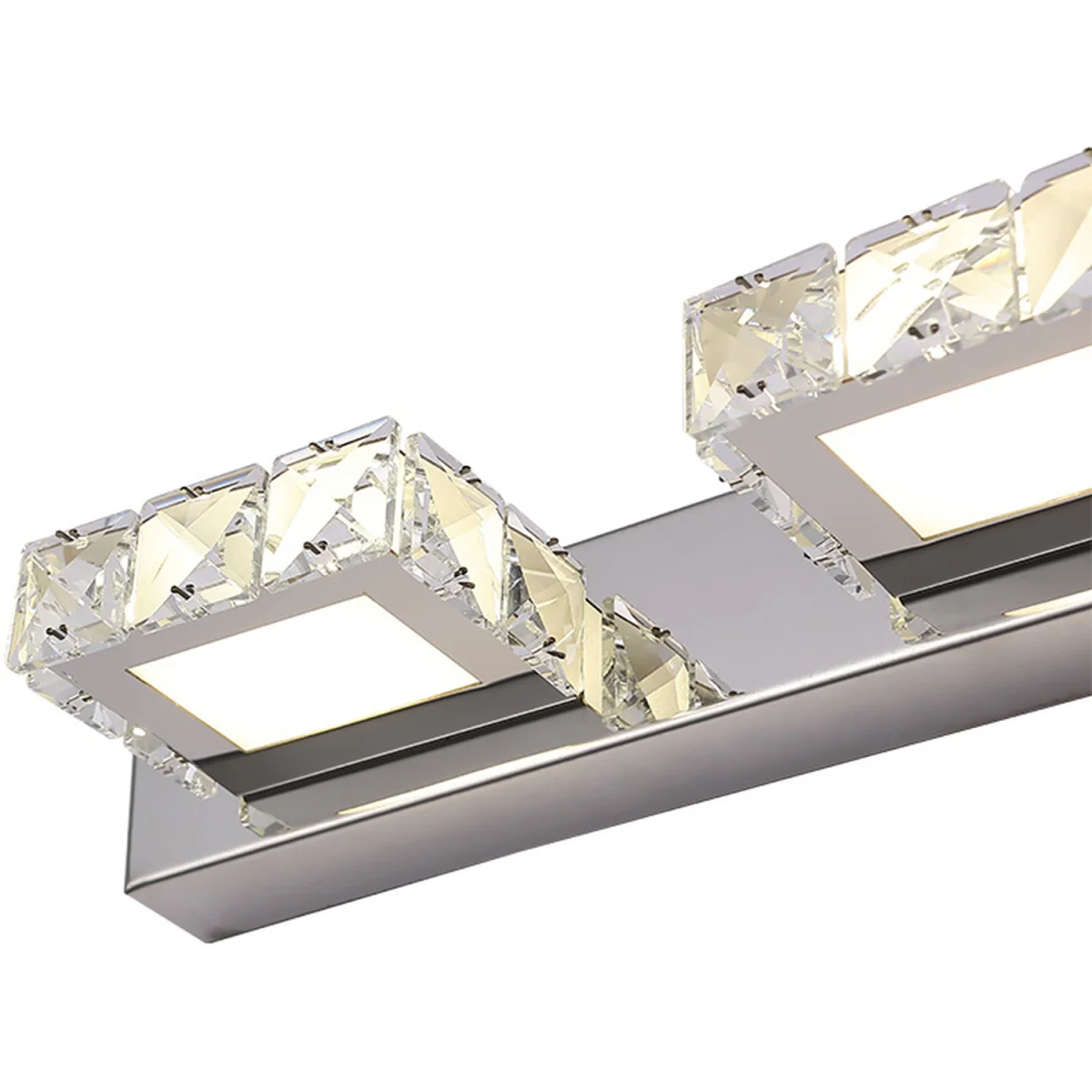 Crystal 4 Lights Mirror Vanity Light Living Room Bedroom - Chrome – image 7