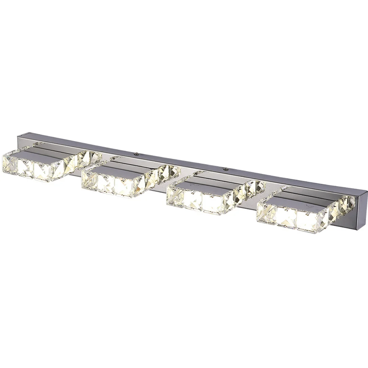 Crystal 4 Lights Mirror Vanity Light Living Room Bedroom - Chrome – image 8