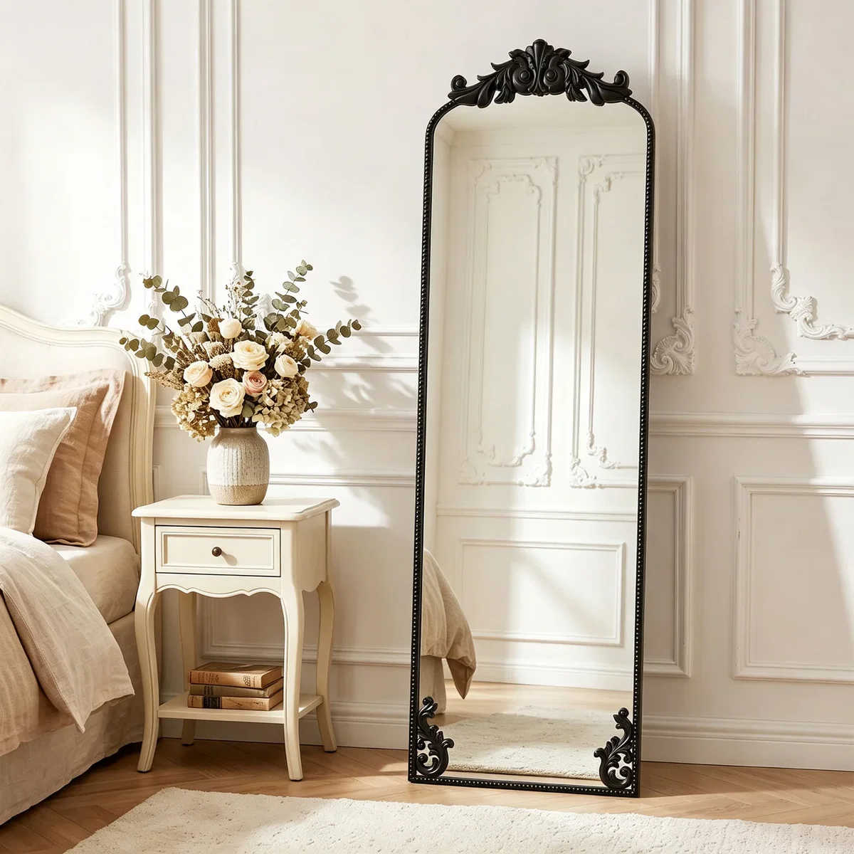 HOMCOM 50 x 160 cm Full Length Mirror with Metal Frame - Black – image 9