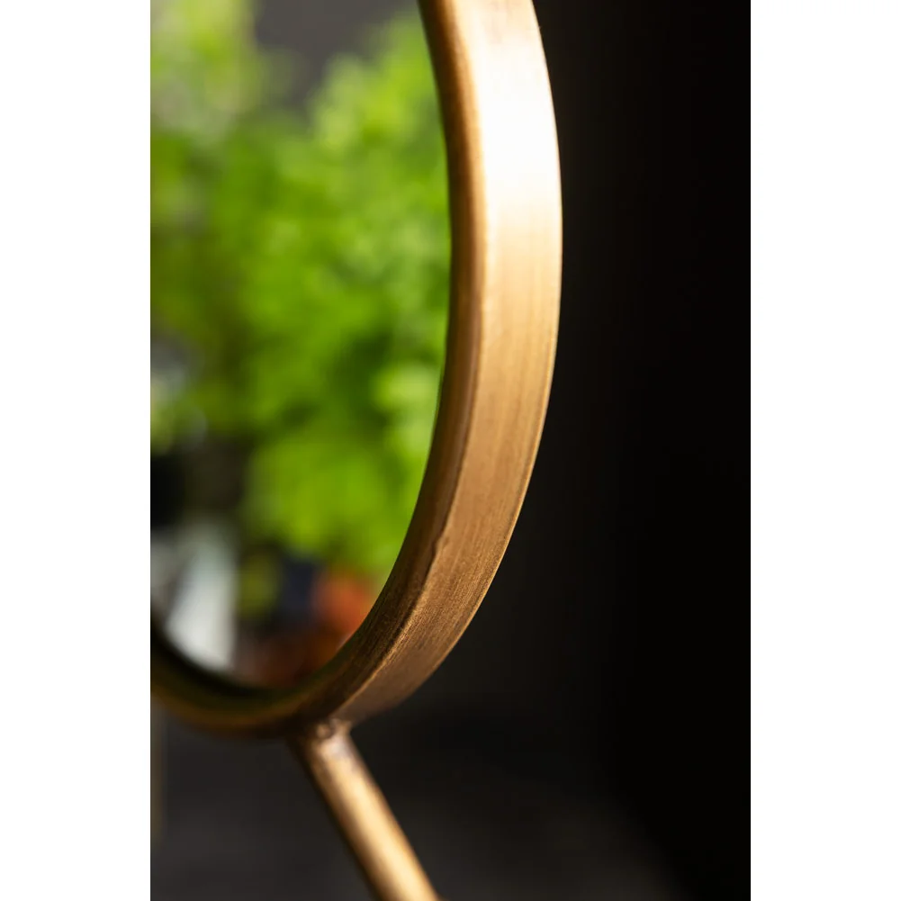 Gold Bird Legs Tabletop Mirror – image 5