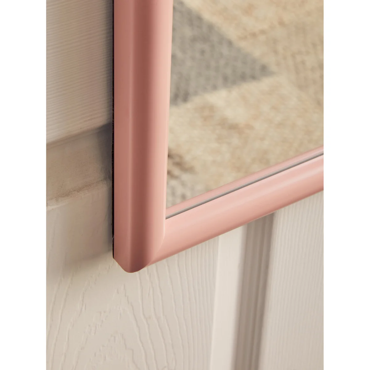 Mize Pink Plastic Frame Over Door Mirror - Pink – image 2