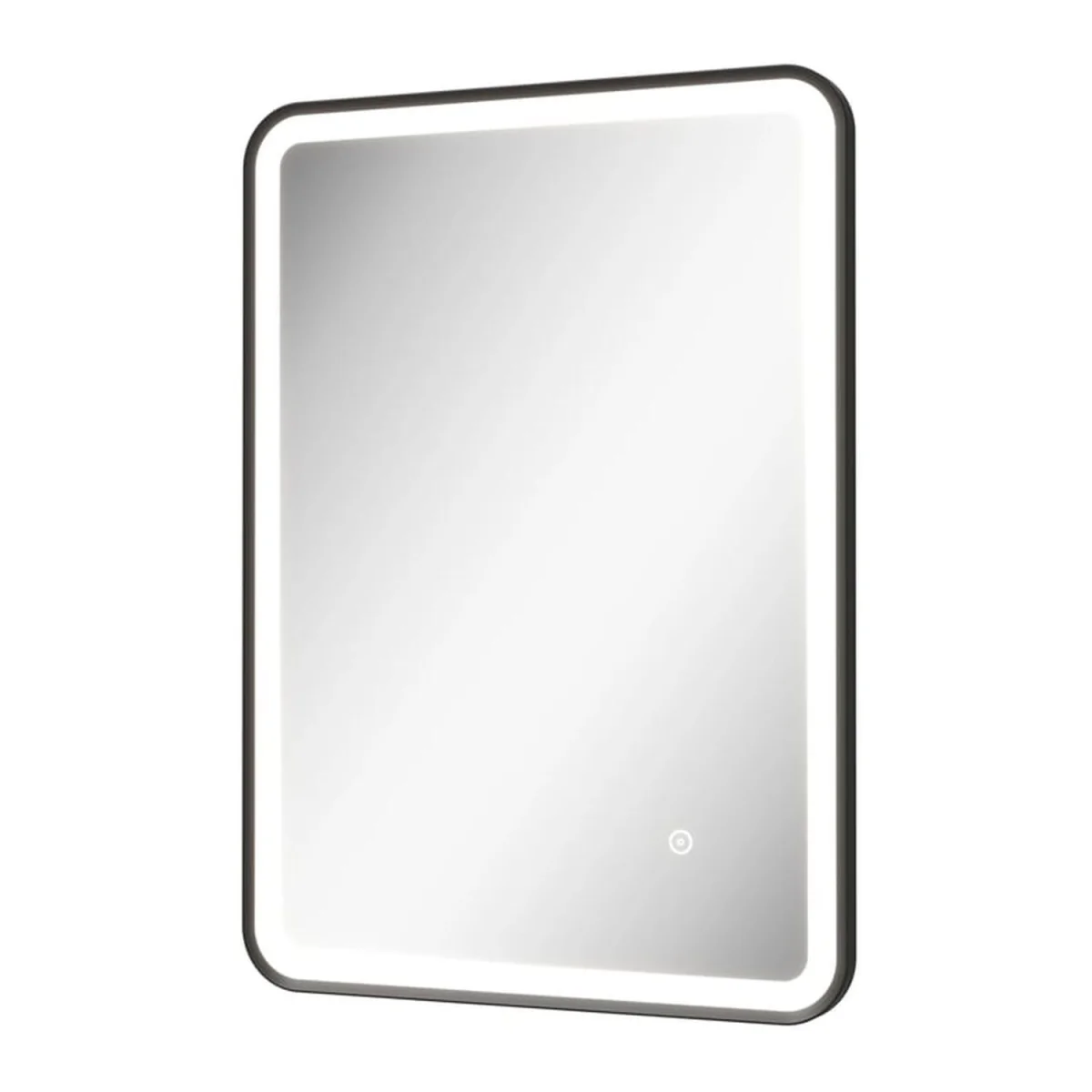 Bathwell Rectangular LED Mirror with Demister - Matt Black – image 3