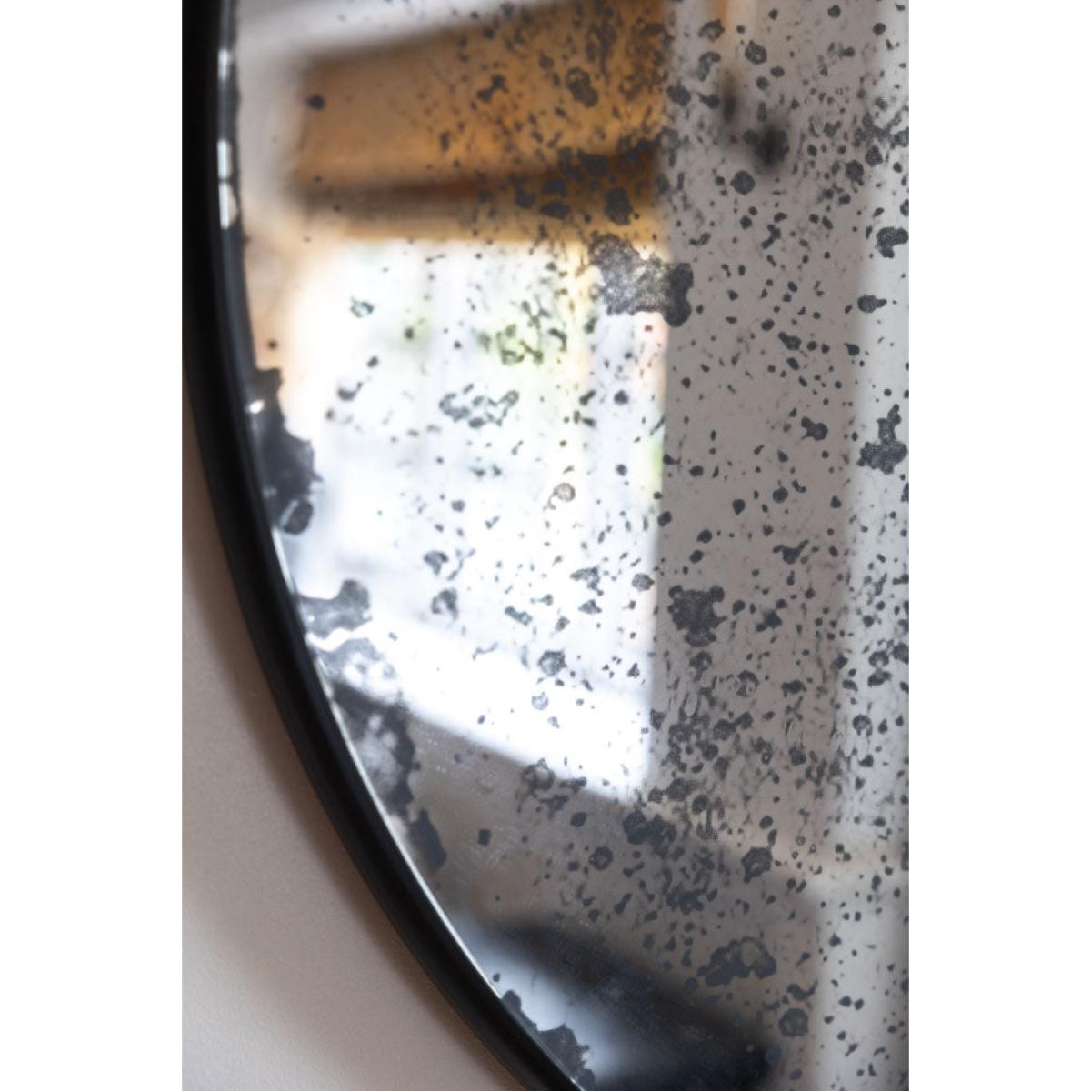 Foxed Antique-Style Round Mirror – image 5
