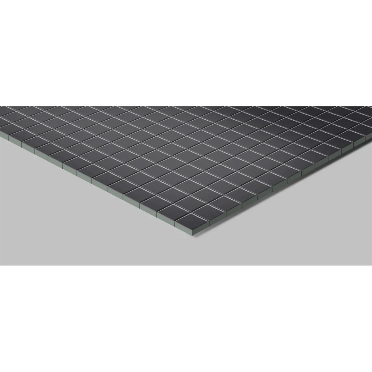 MIRROR MAT 30X30CM BLACK 7MM - Silver – image 3