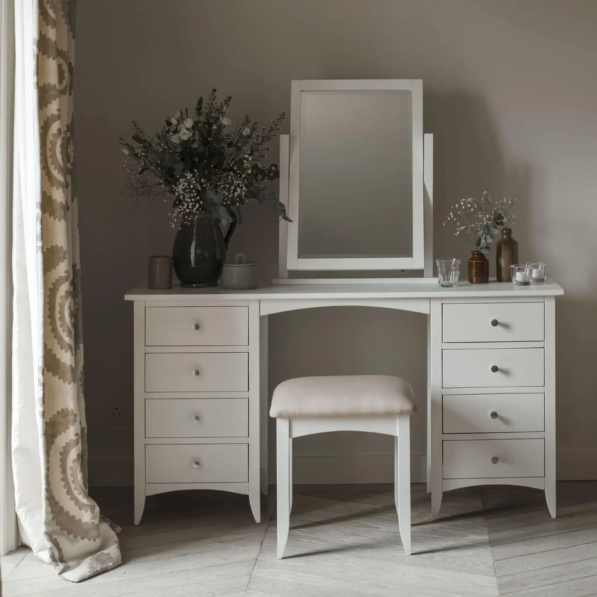Edward Hopper Modern Dressing Table Mirror - Oak – image 3