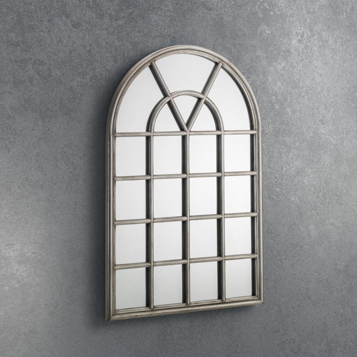 Opus Pewter Window Mirror - Grey – image 1