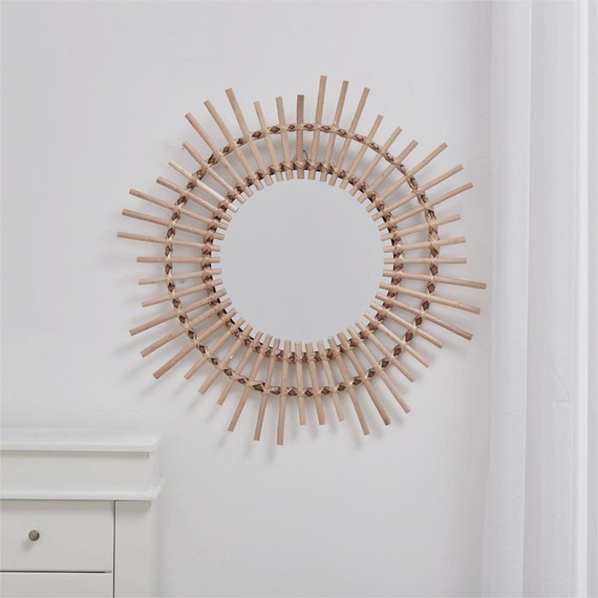 Round Wall Hanging Mirror - Neutral
