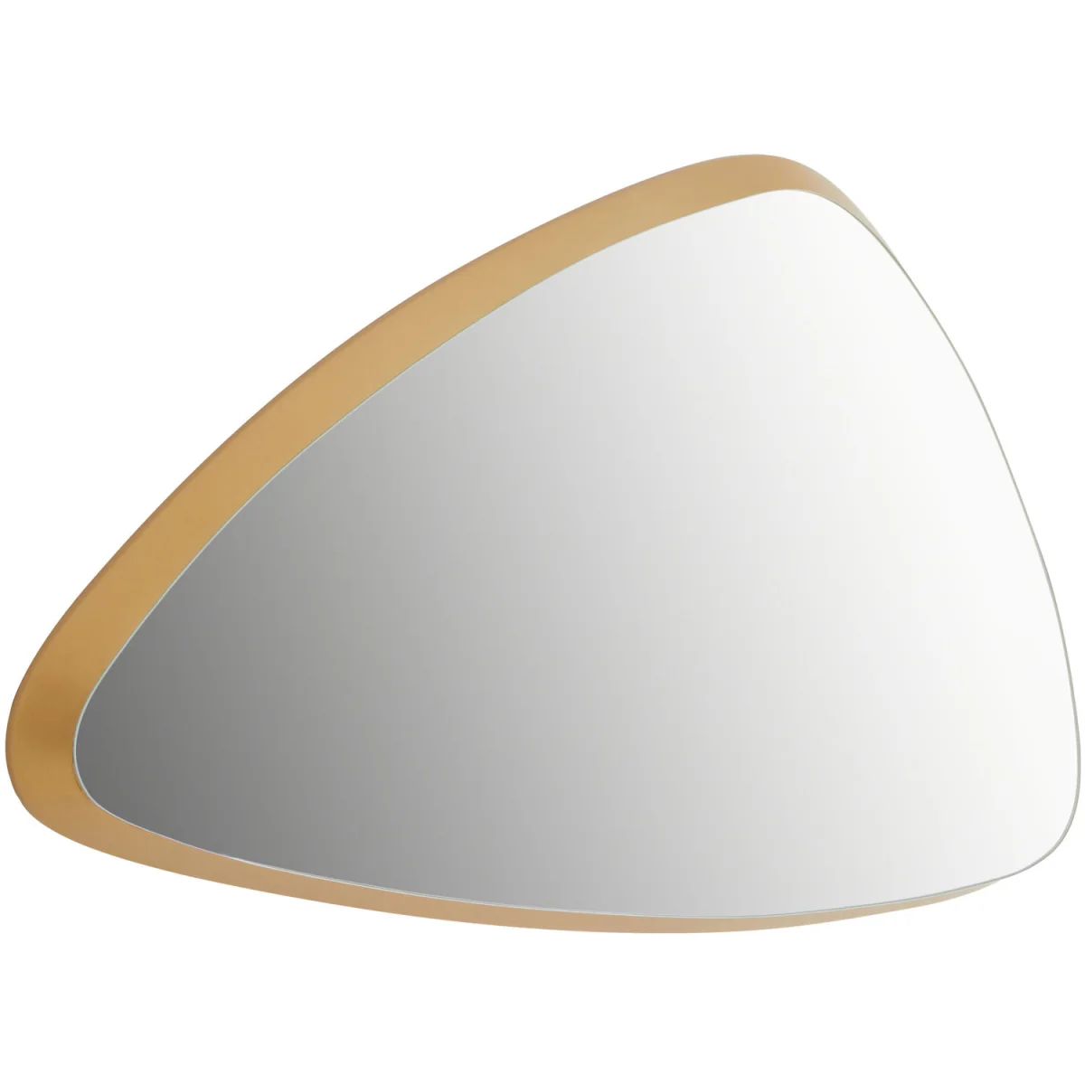 Templar Pebble Design Copper Finish Round Wall Mirror - Brown – image 2