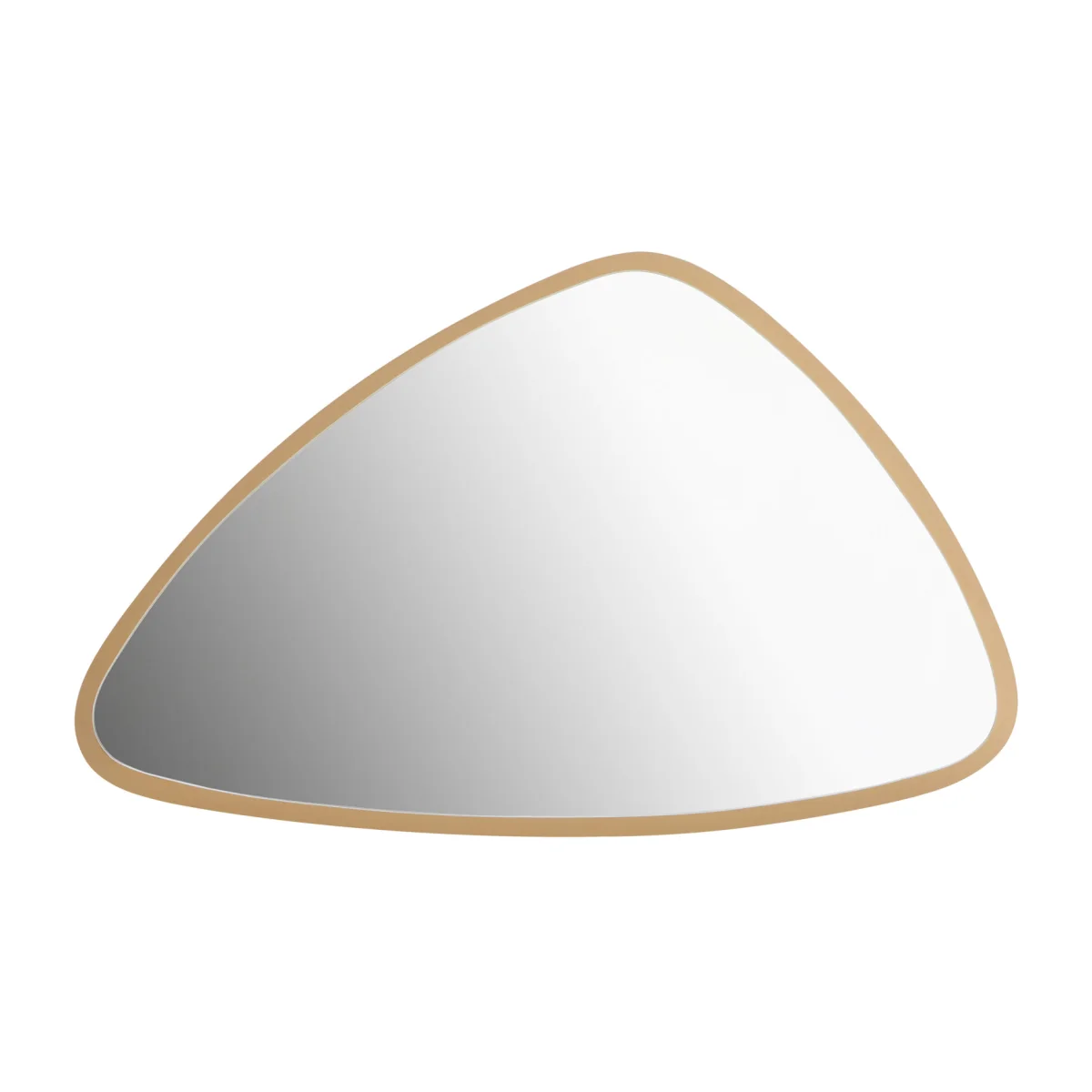Templar Pebble Design Copper Finish Round Wall Mirror - Brown – image 1