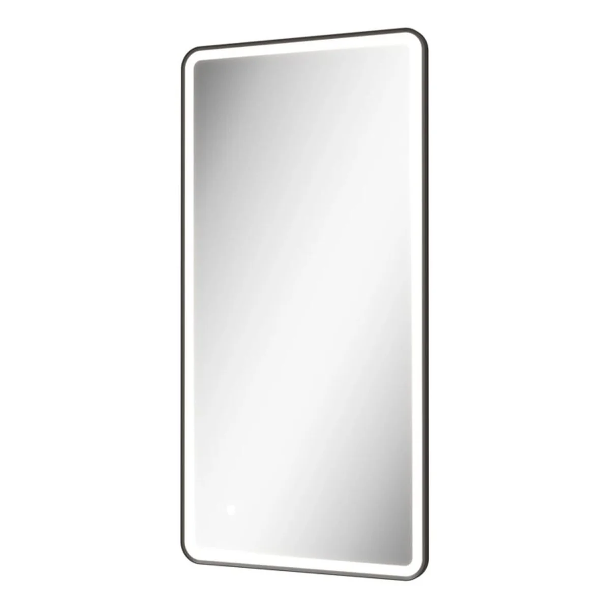 Rectangular LED Mirror with Demister 1200 x 600mm Matt Black - Matt Black – image 3