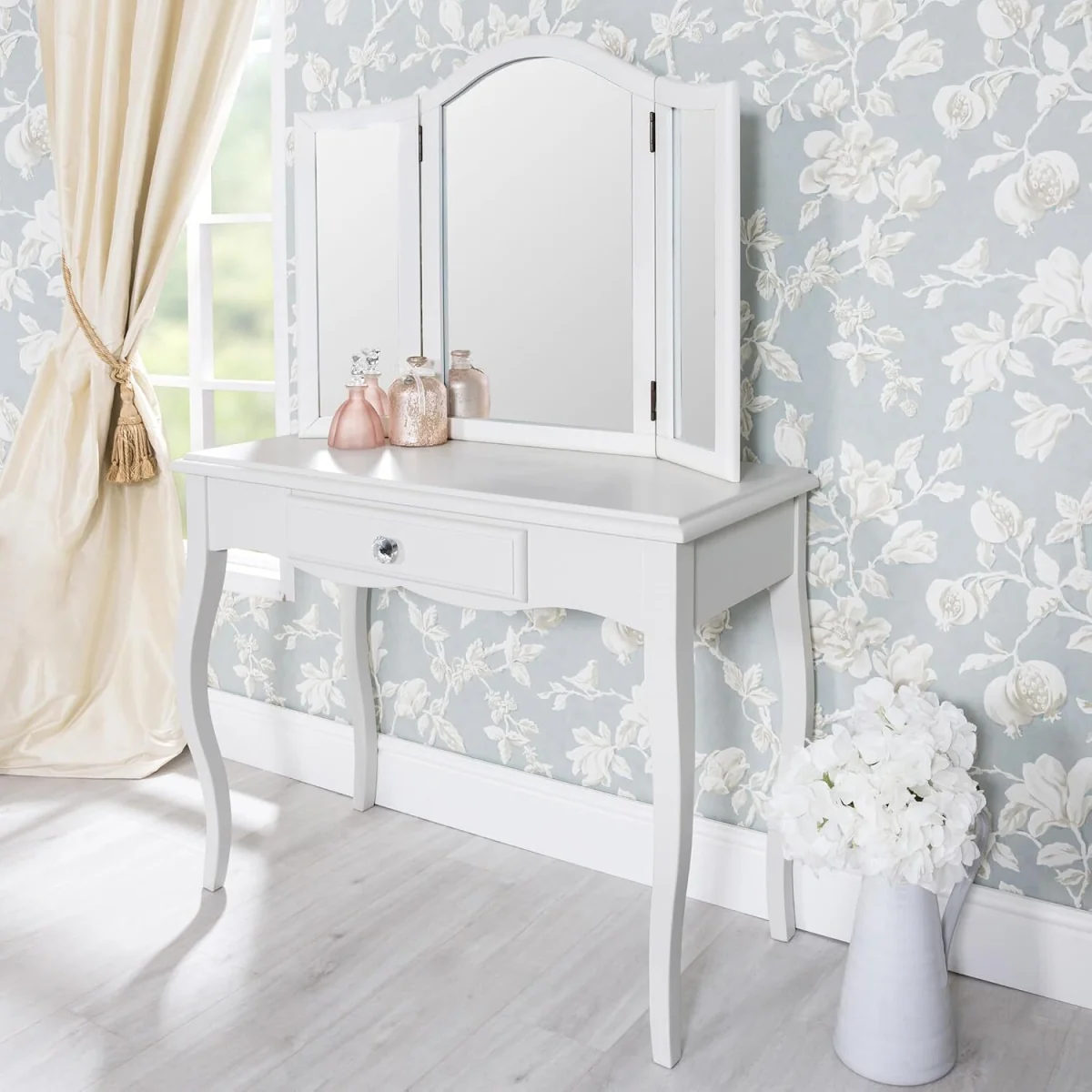 Romance Dressing Table Mirror 3-Way - Antique White – image 5