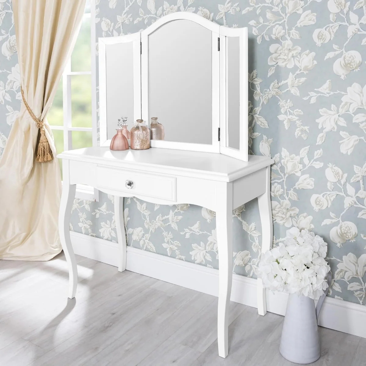 Romance Dressing Table Mirror 3-Way - Antique White – image 7