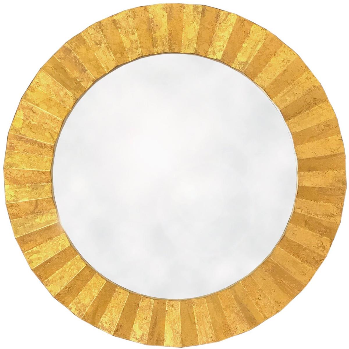 Gold Zig Zag Mirror 80cm - Yellow – image 2