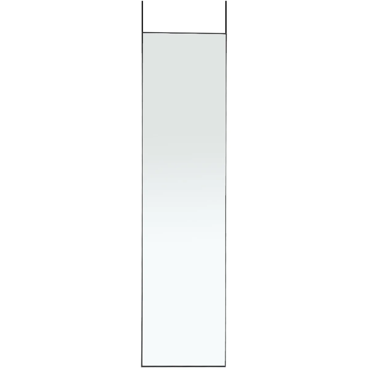Slim Black Full Length Wall Mirror - Black – image 2