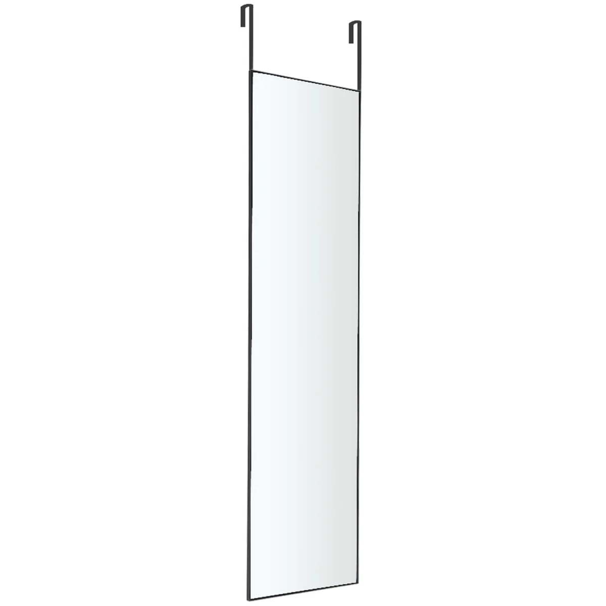 Slim Black Full Length Wall Mirror - Black – image 3