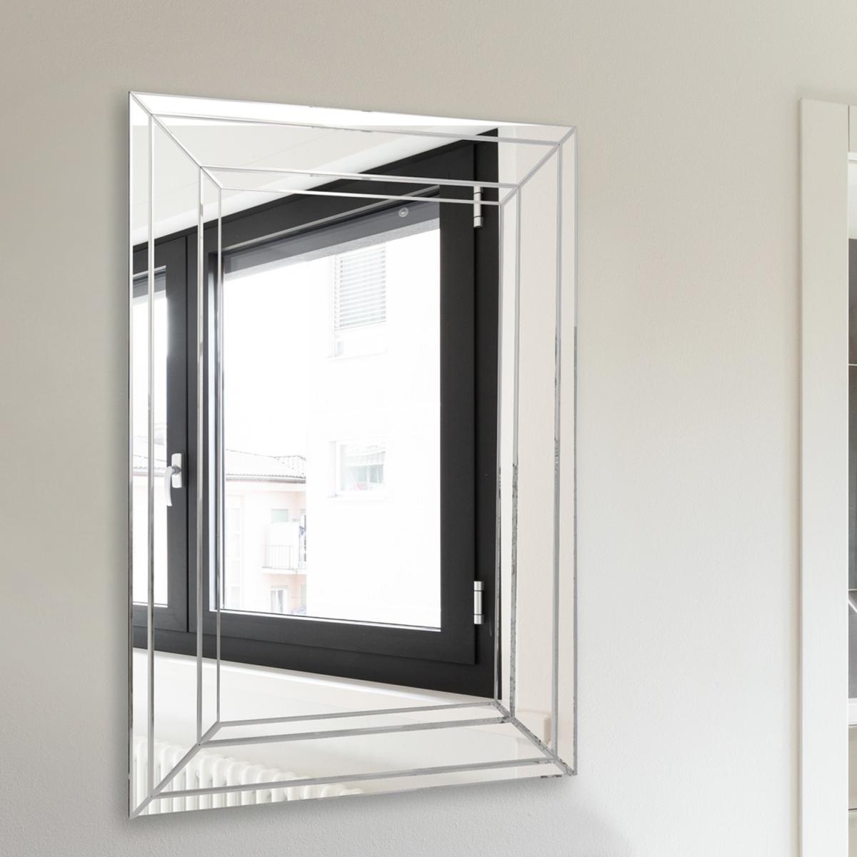MirrorOutlet Grafham Bevelled Venetian Mirror 120 x 80cm - All glass – image 2