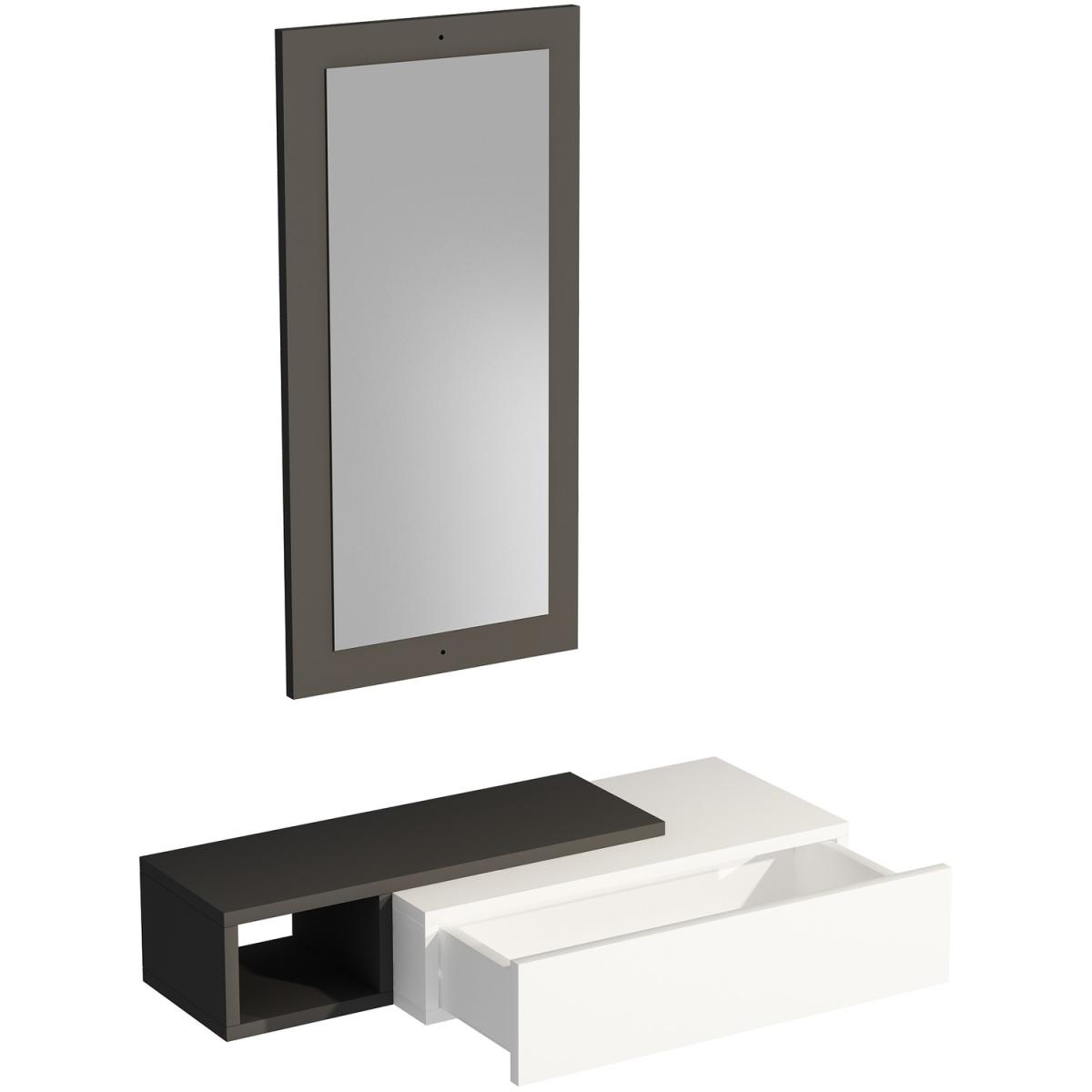 Maria Dresuar with Drawer, Mirror - Anthracite - White – image 4
