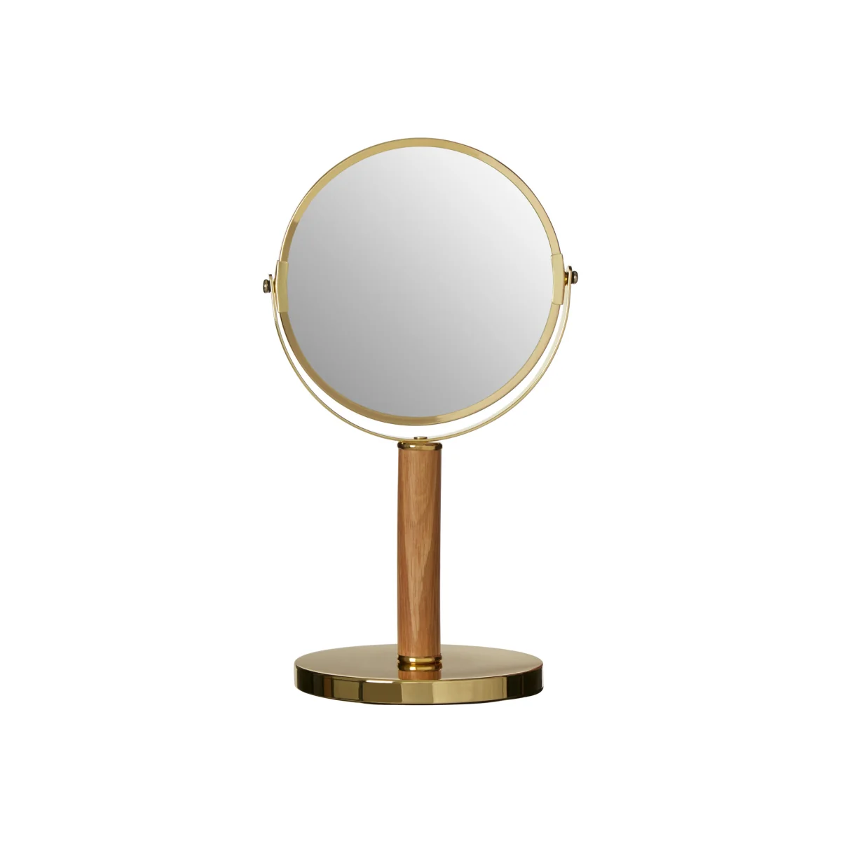 Cassini Gold Finish Dual Sided Table Mirror