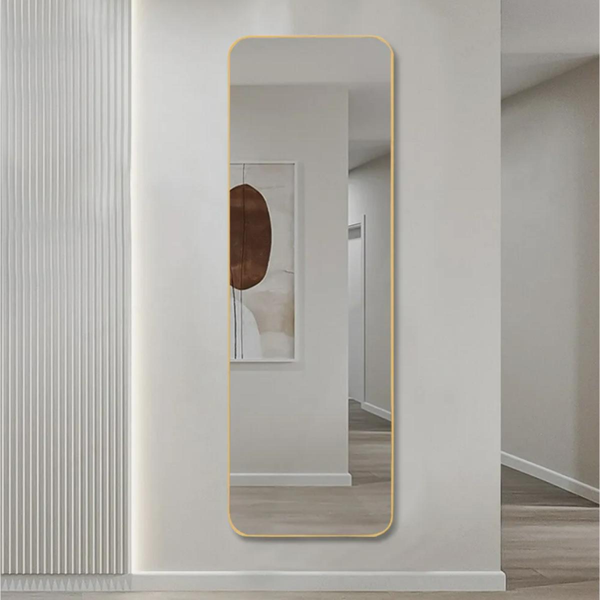 Full Length Dressing Wall Mirror - Gold