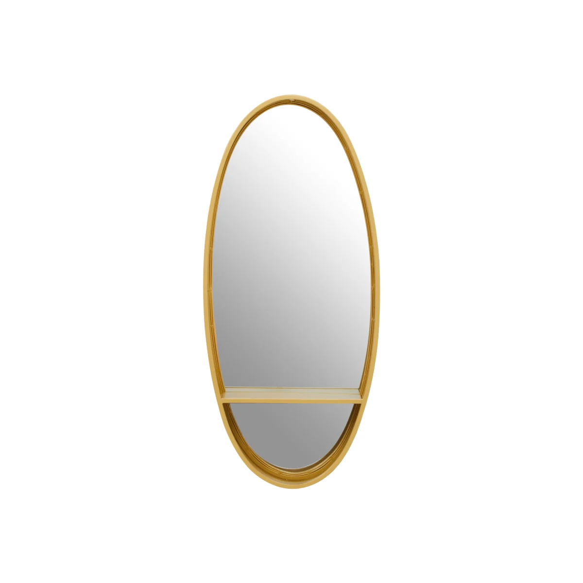 Orsina Avento Gold Oval Wall Mirror - Gold