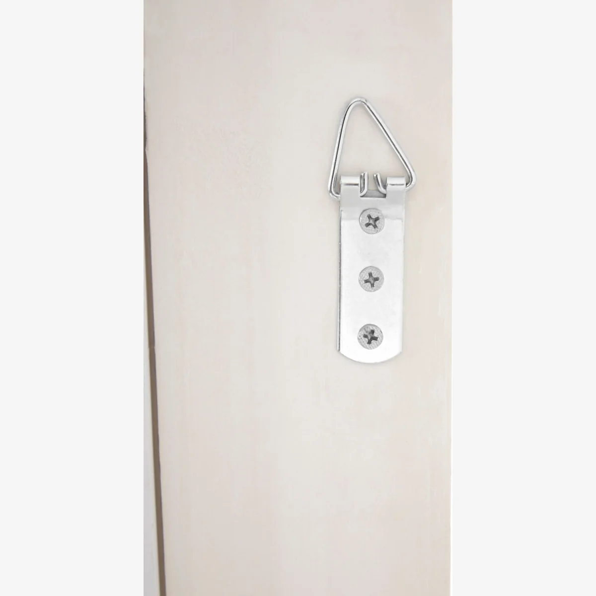 Sana Large Double Bevelled Edge Wall Mirror - White – image 1