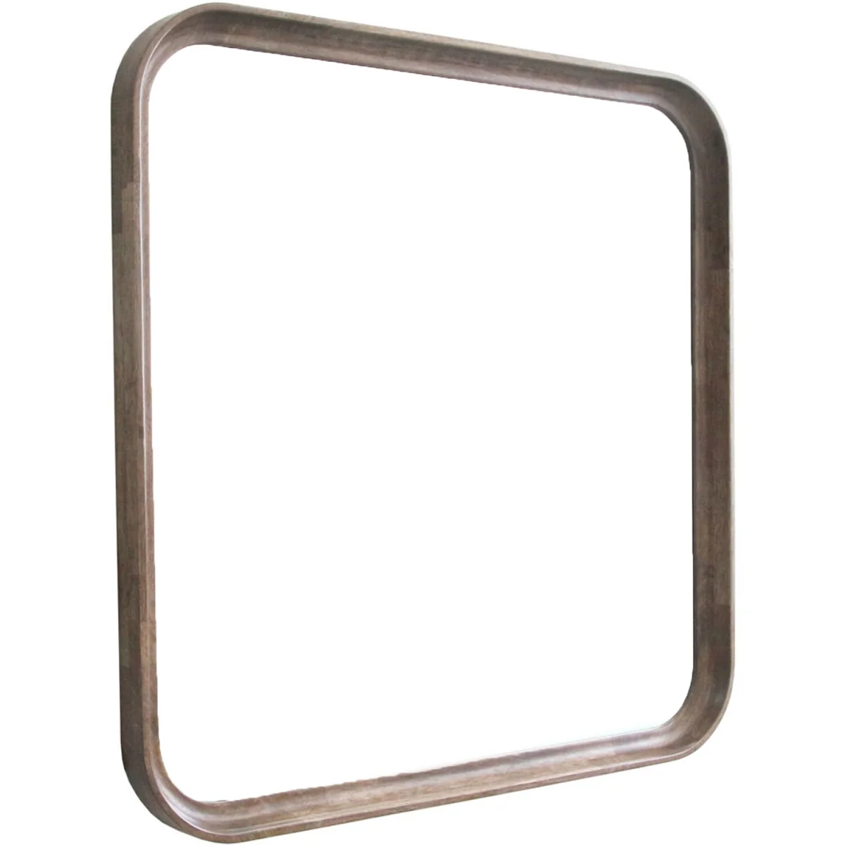 Curved Wooden Mirror - Walnut – image 3
