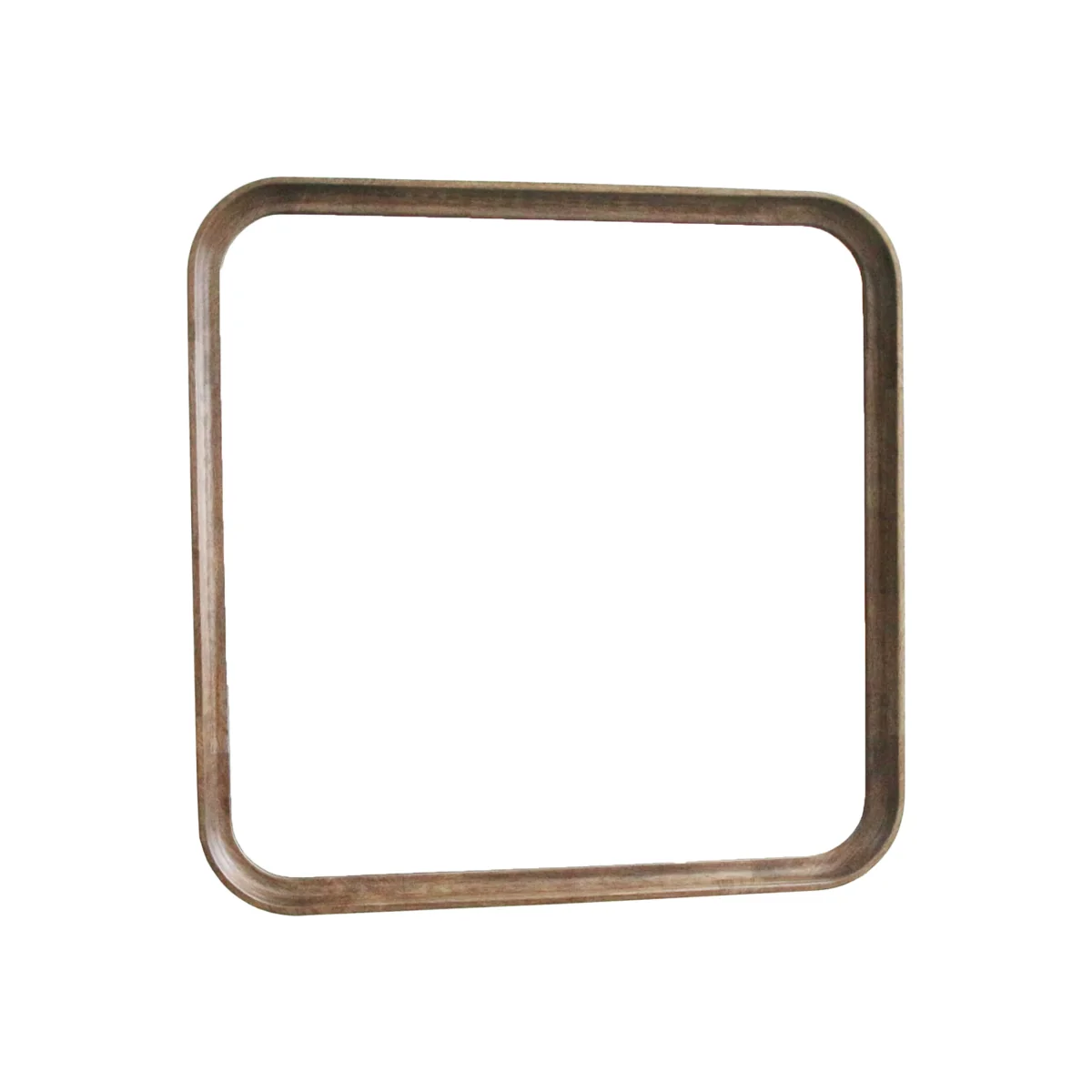 Curved Wooden Mirror - Walnut – image 1