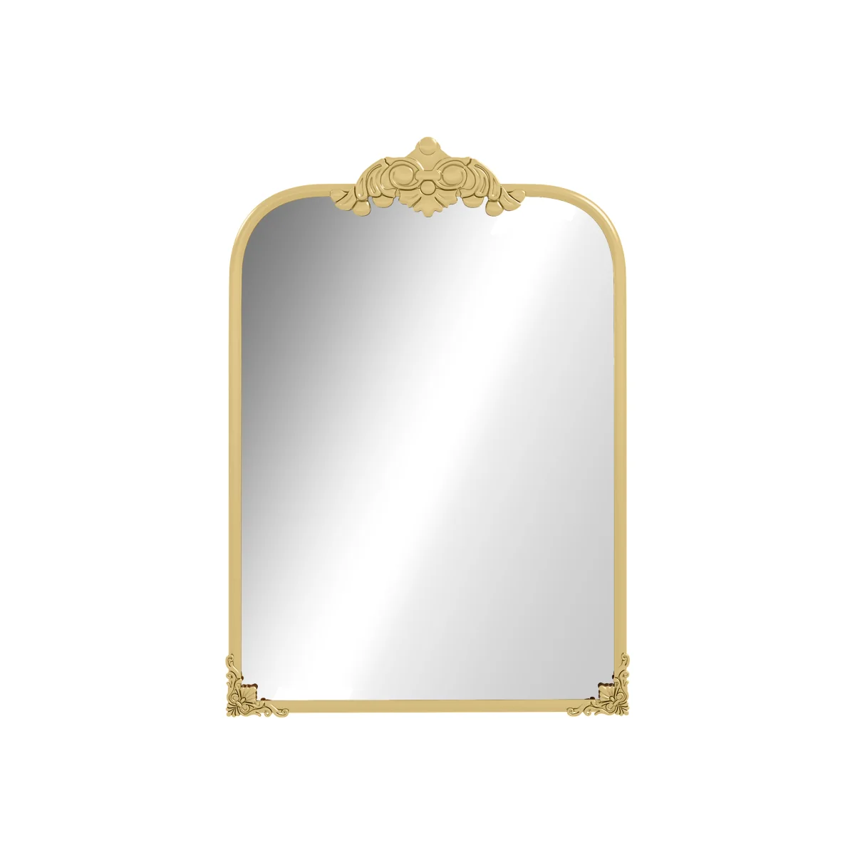 AKA Decorative Baroque Wall Mirror with Metal Frame, 60 x 87 cm, Gold Tone – image 1