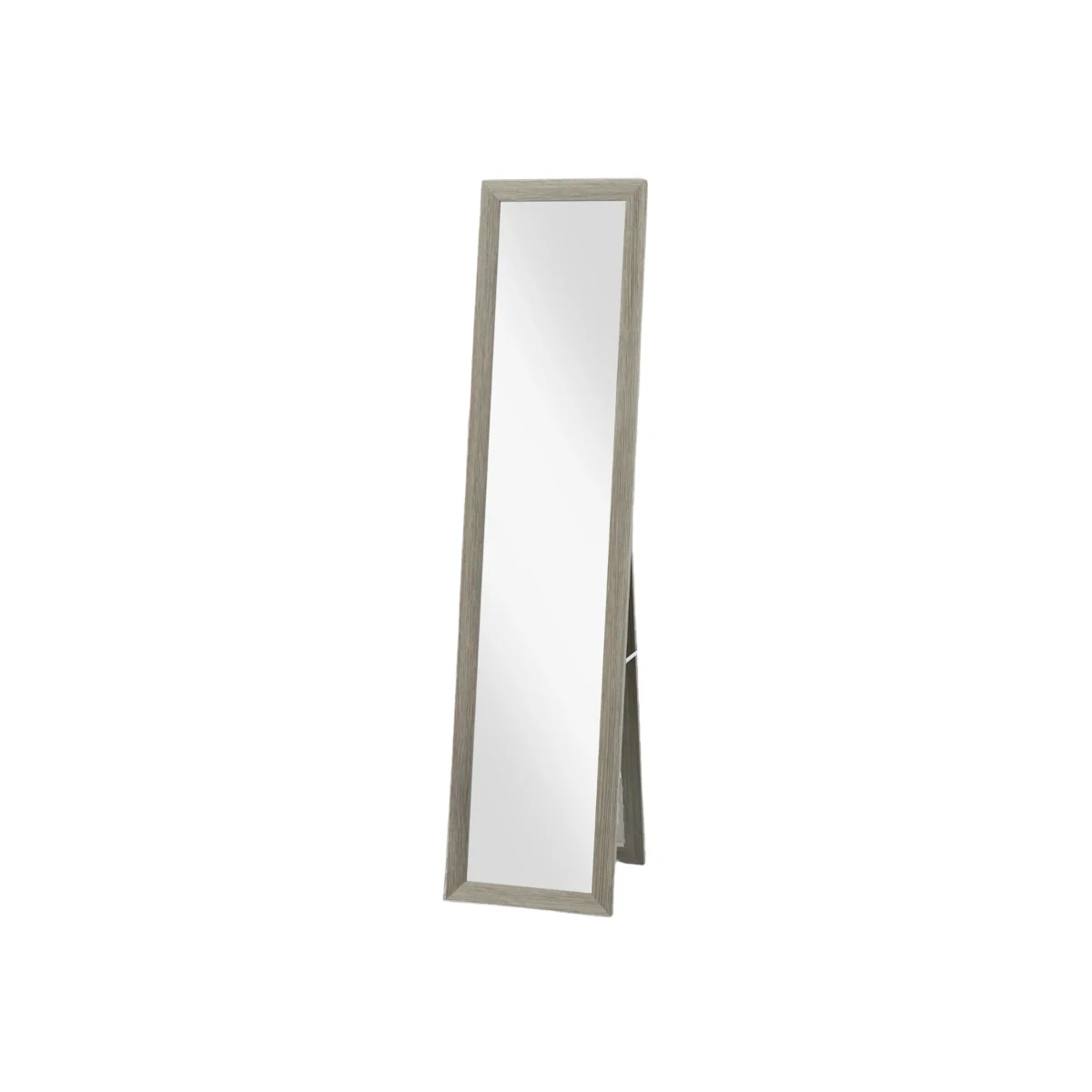 Rustic Full Length Mirror Freestanding Or Hanging - Grey – image 1
