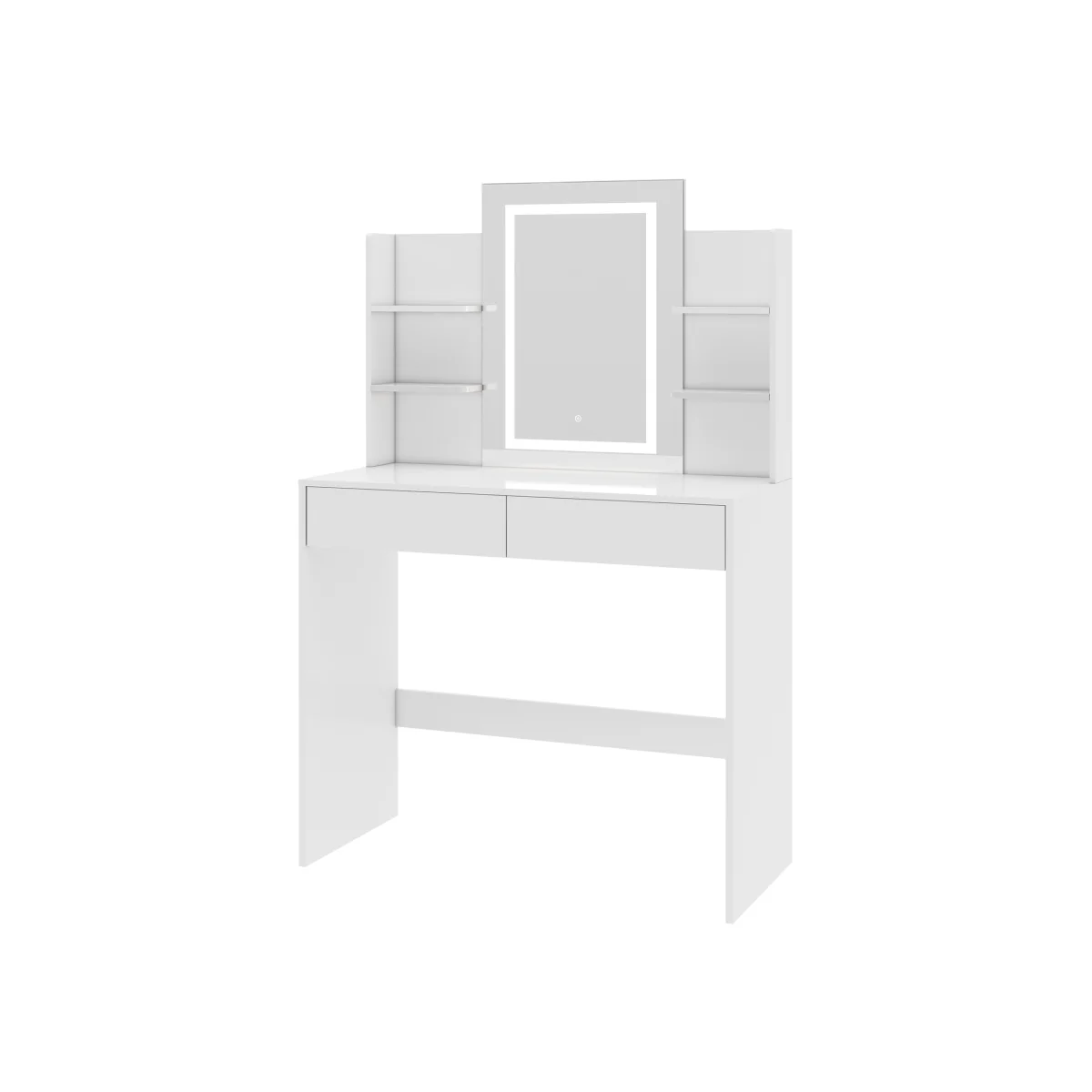 MCC Direct Dressing Table Adjustable LED Mirror Vanity Table Make up Desk Texas - White